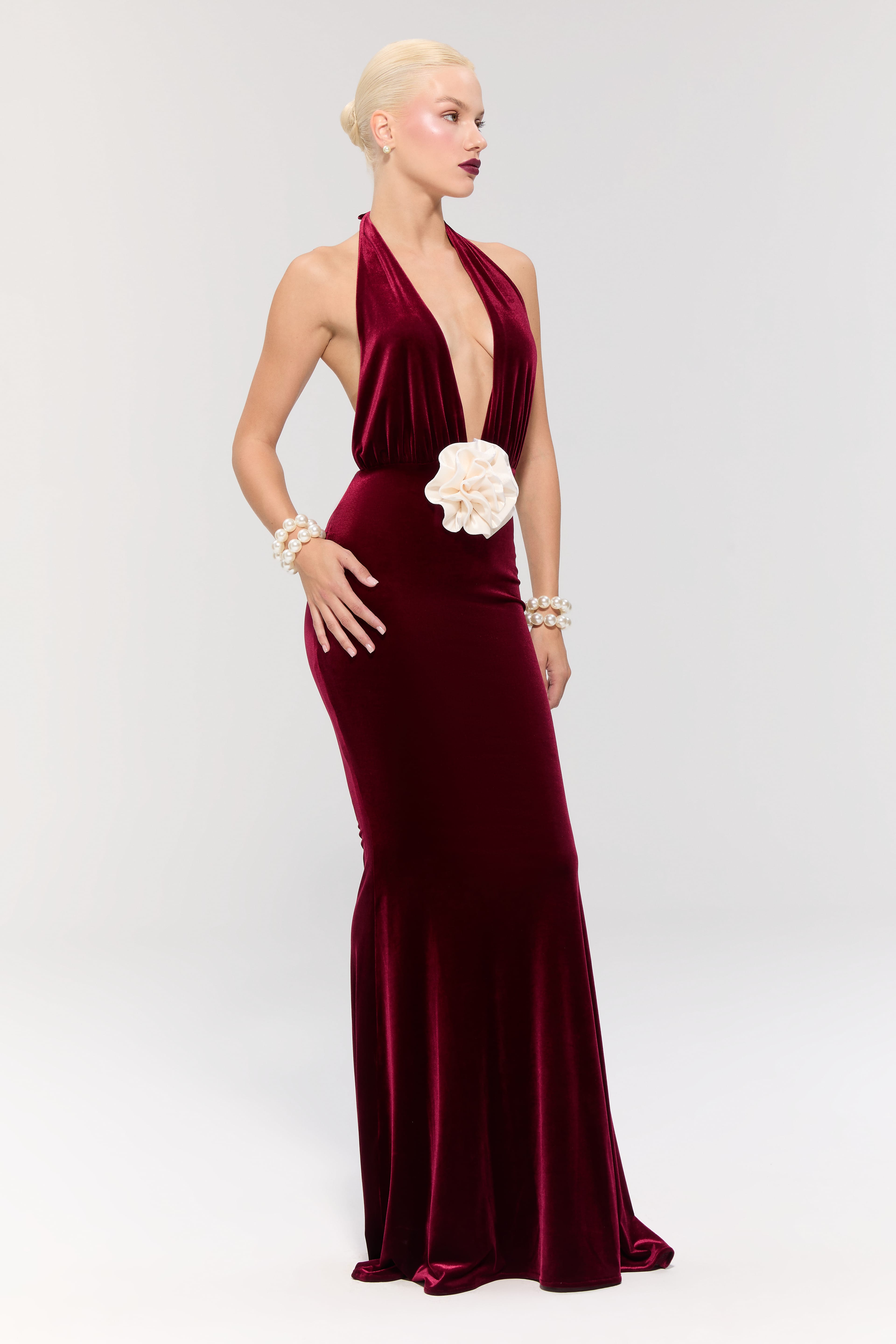 Alhambra Burgundy Gown