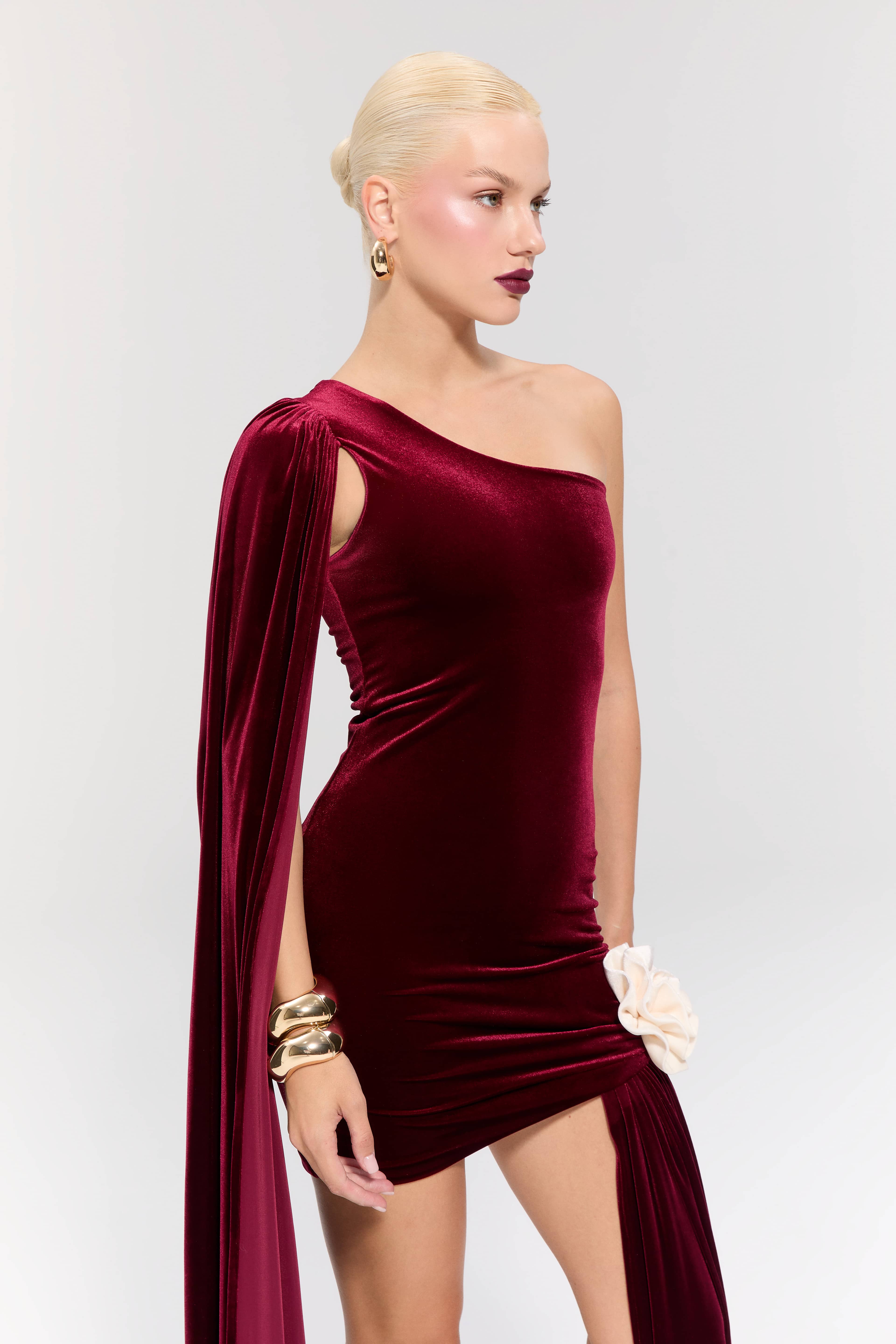 Empress Burgundy Dress