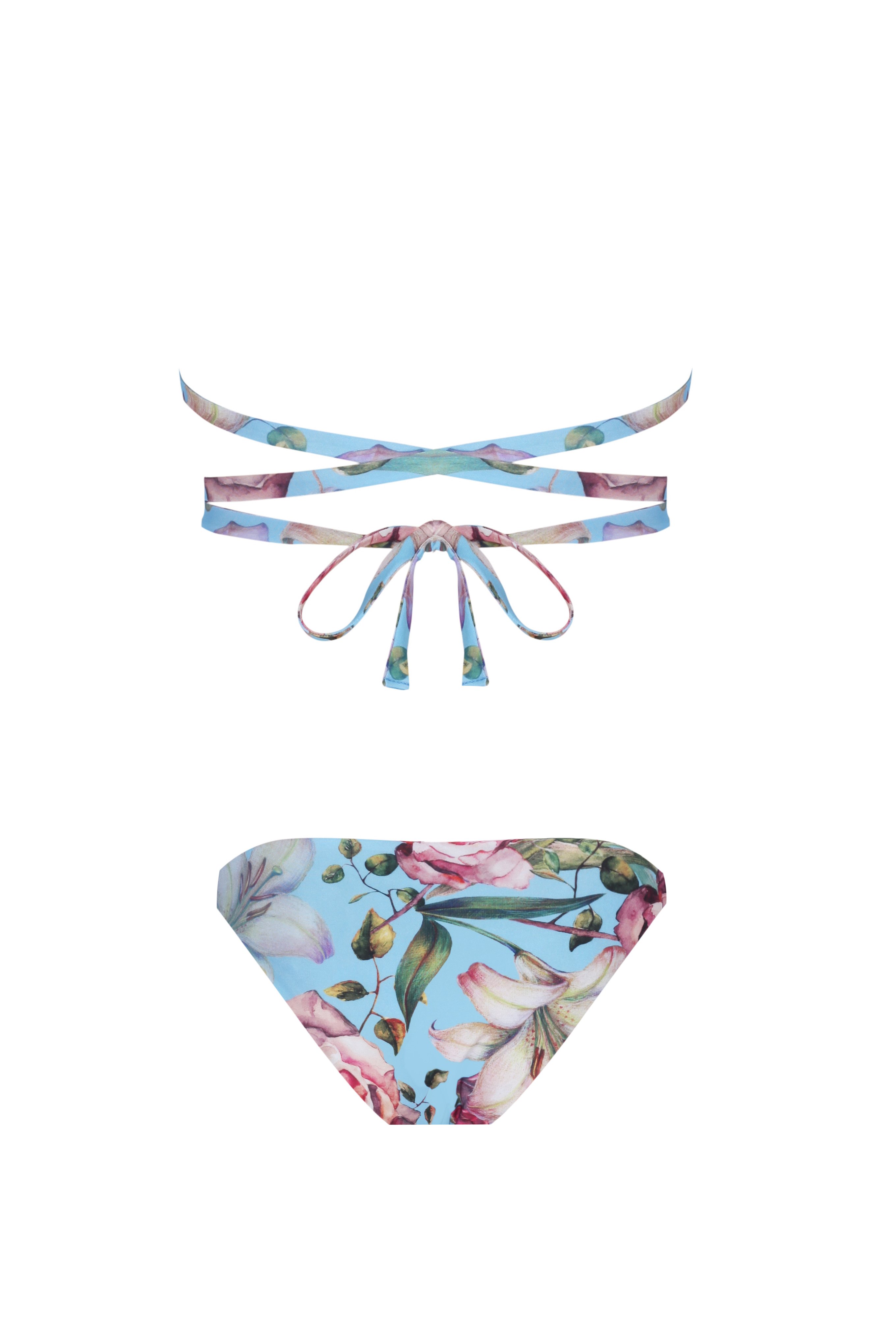 Triangle Blu Bikini Set