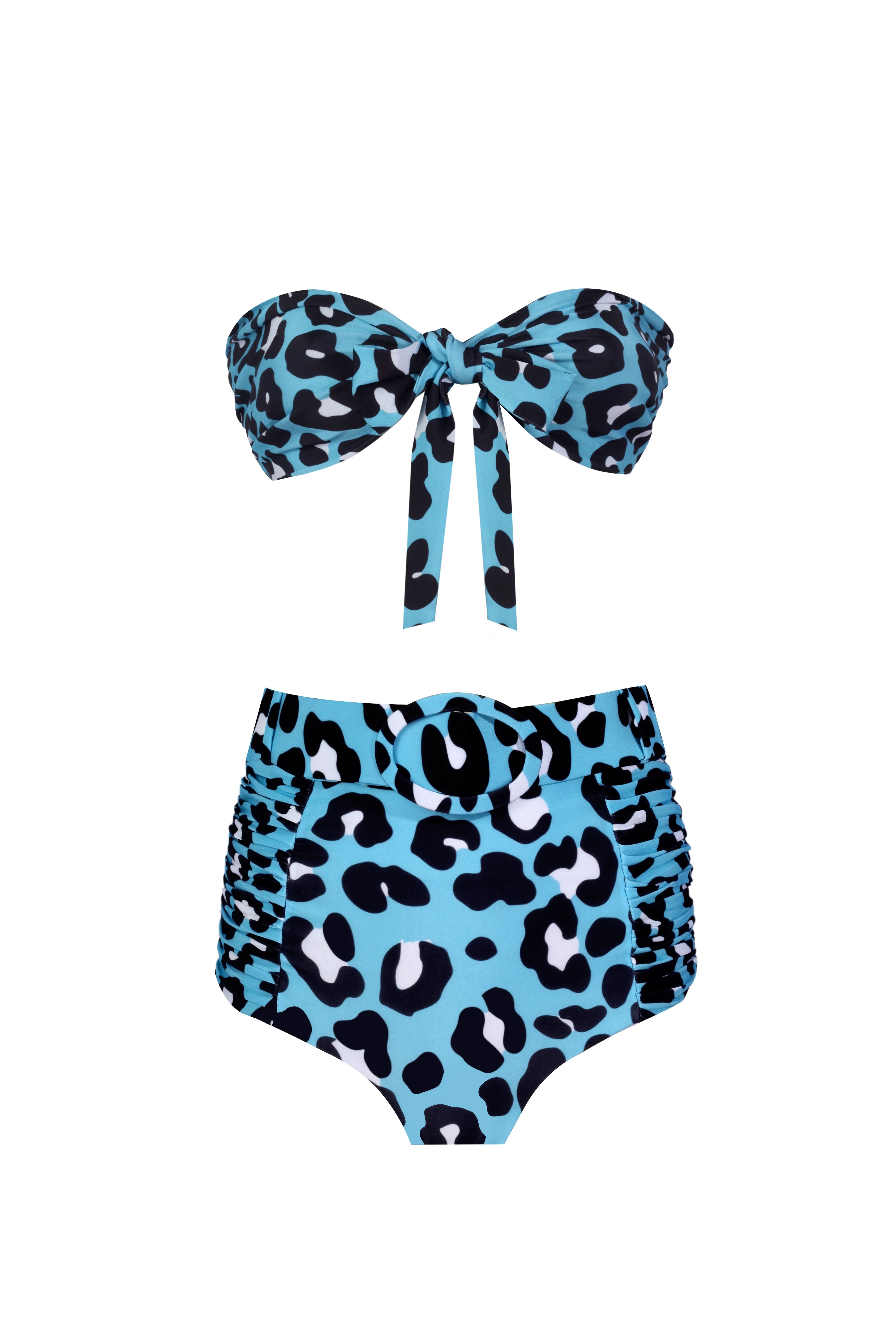 3 In 1 Blue Leo Bikini Set