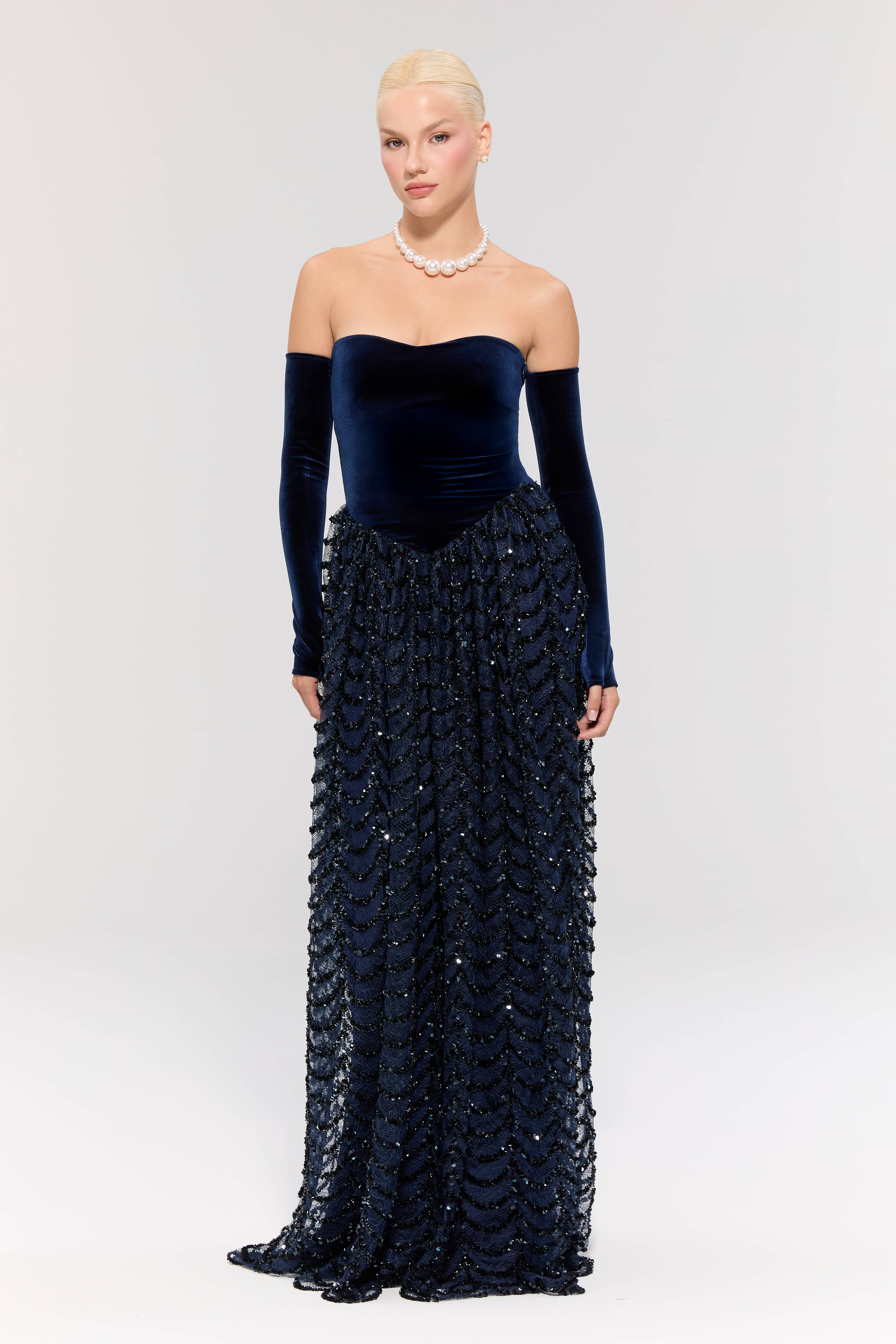 Throne of Velvet Gown