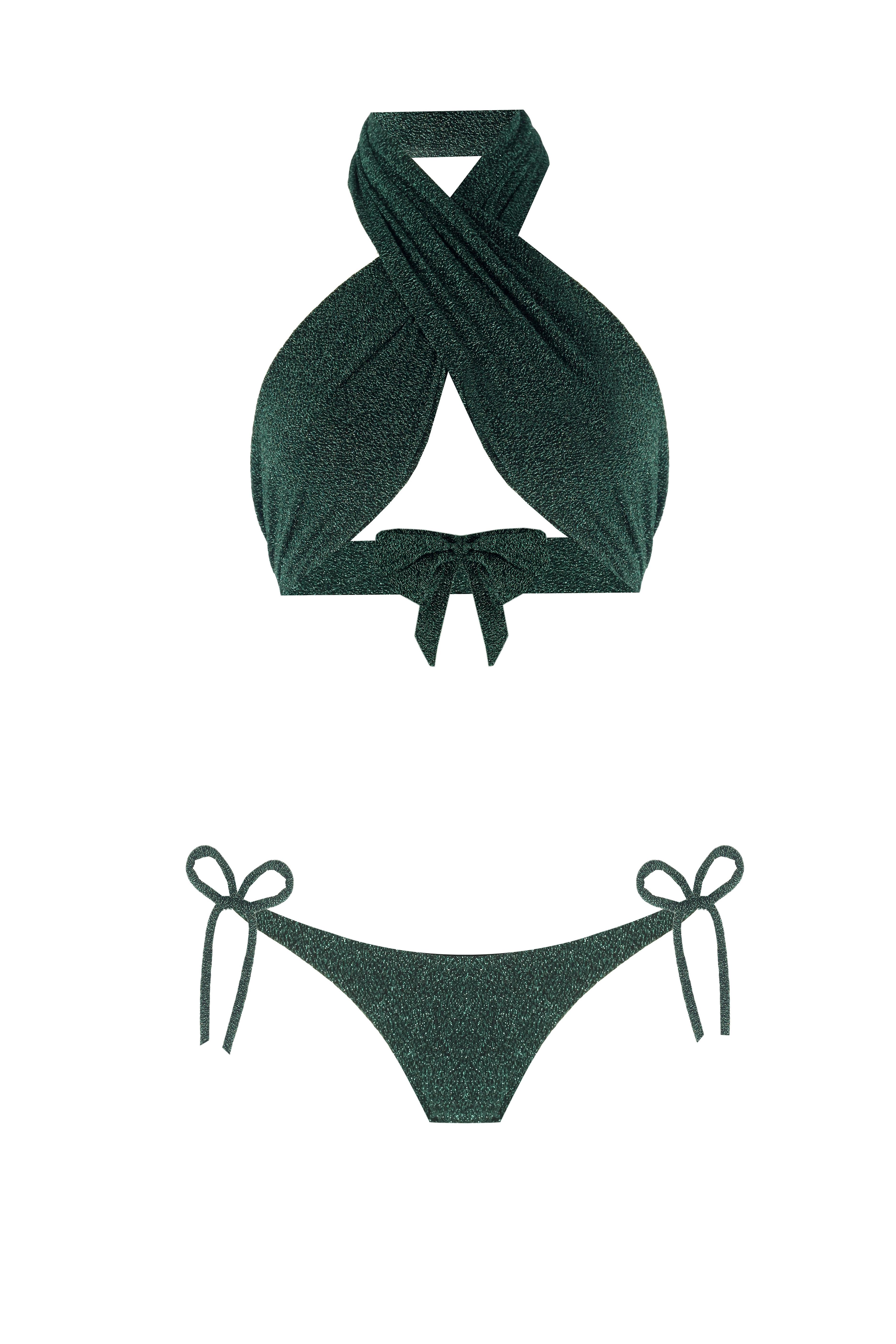 Sun 3 In 1 Sparkle Green Bikini