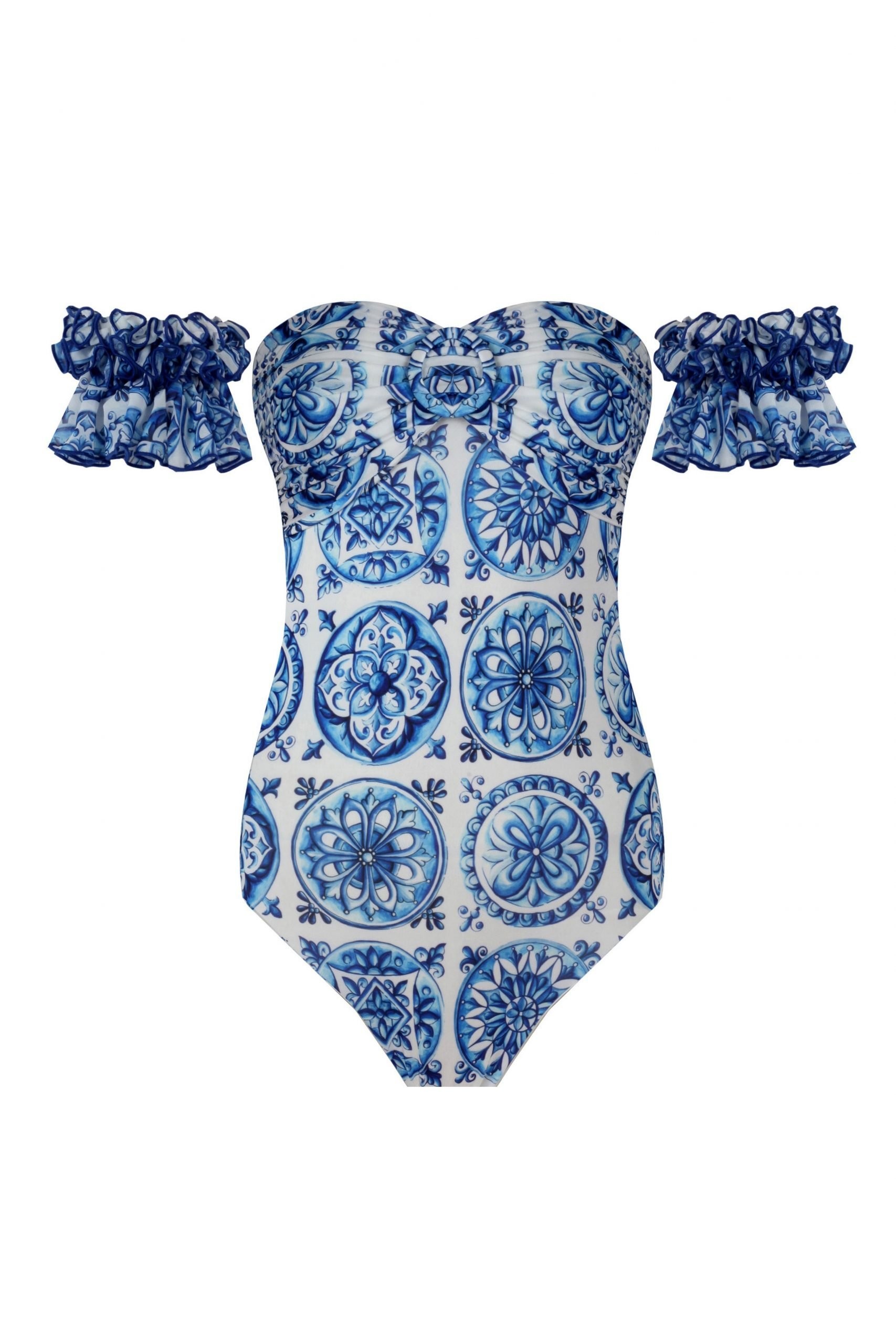 Marigold Bleu Blanc Swimsuit