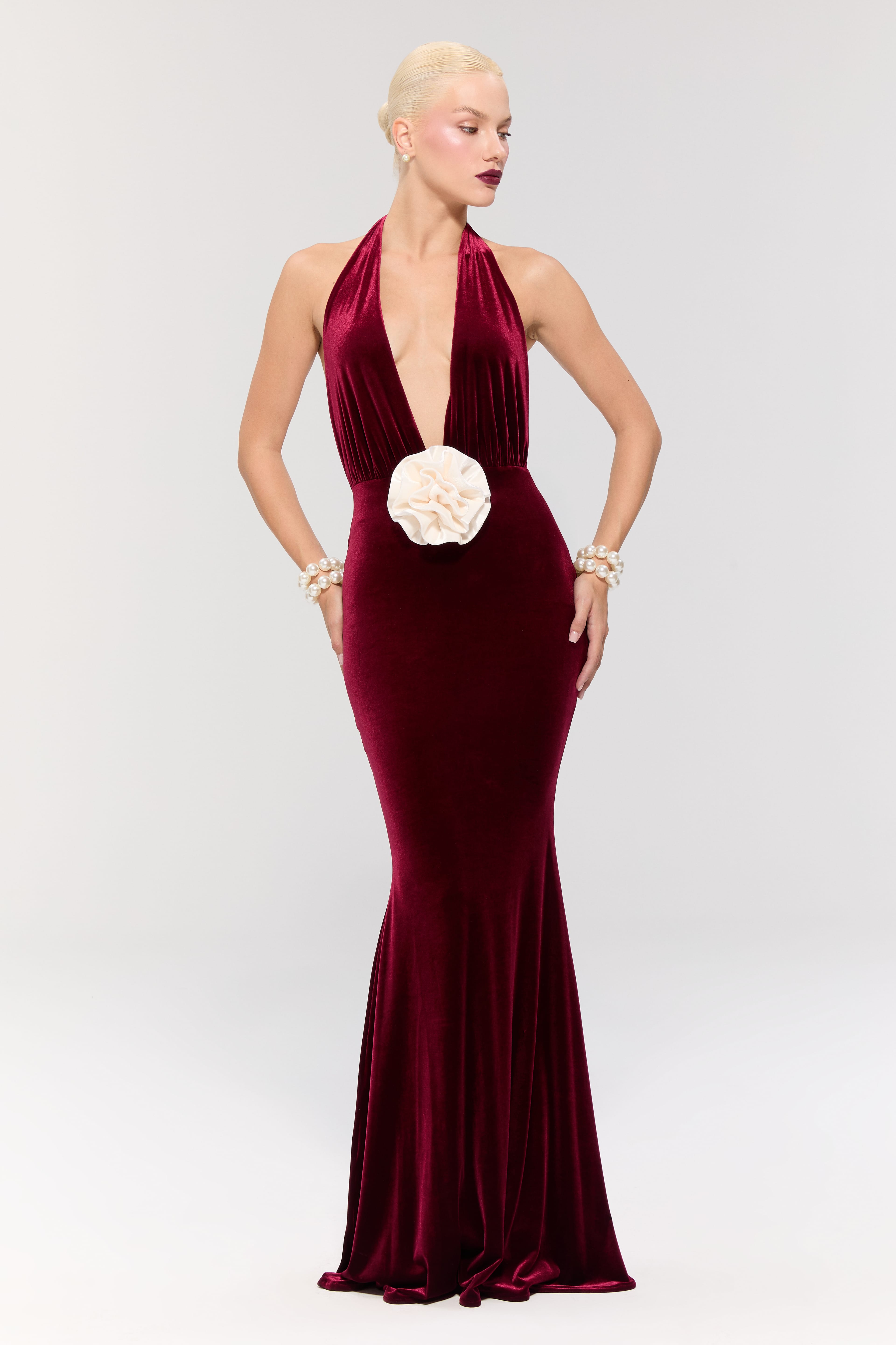Alhambra Burgundy Gown