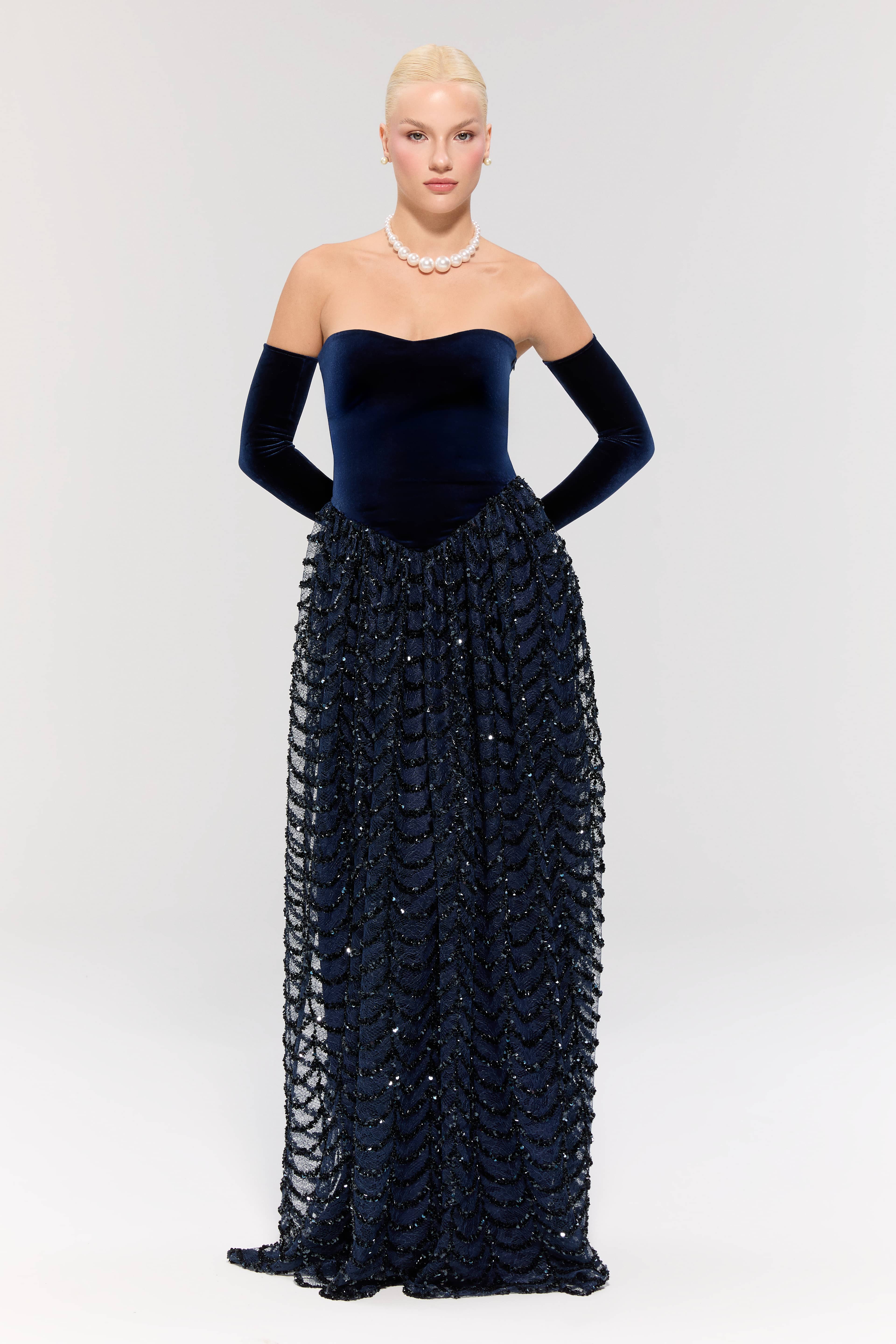 Throne of Velvet Gown