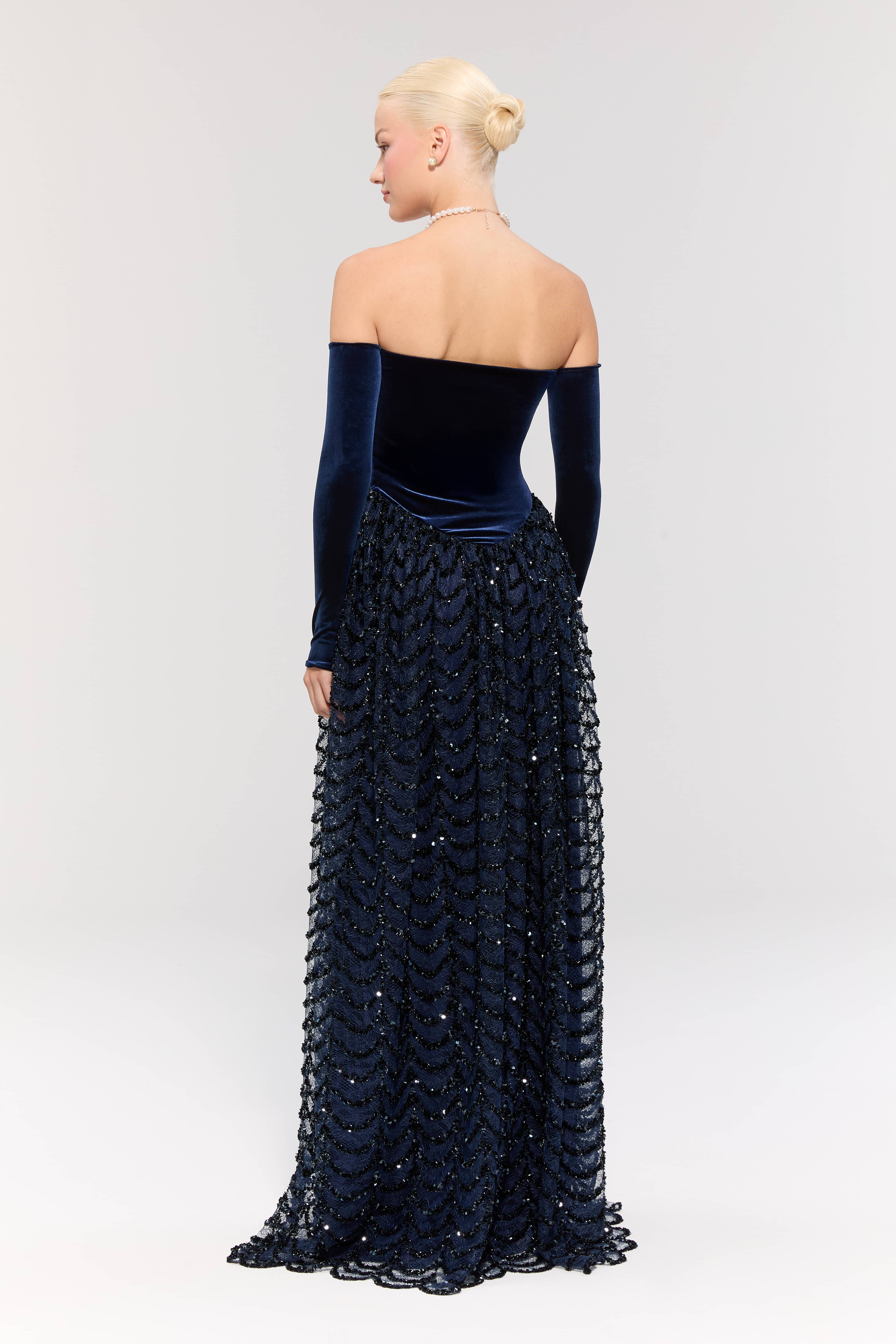 Throne of Velvet Gown