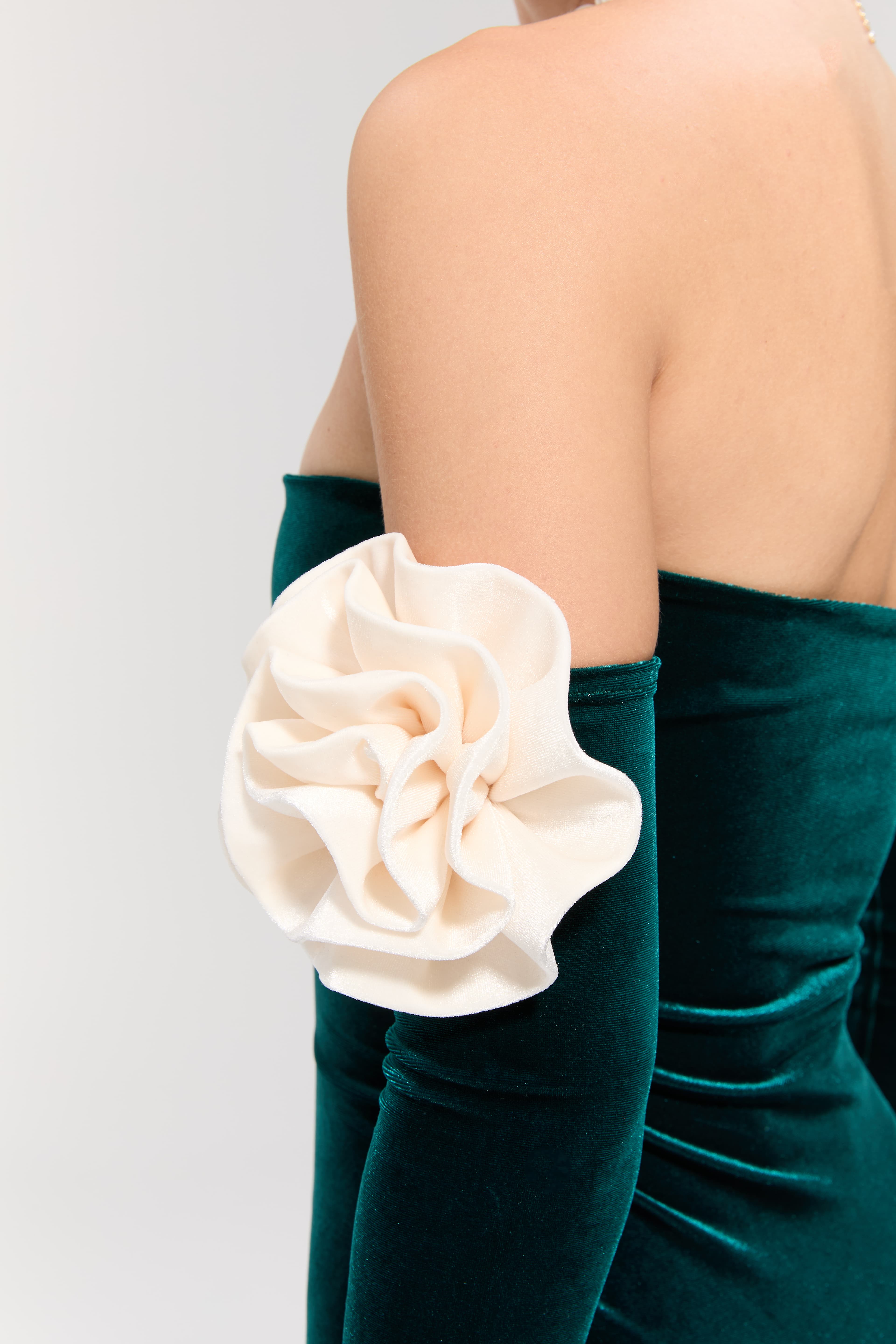 Versailles Rose Green Mini Dress