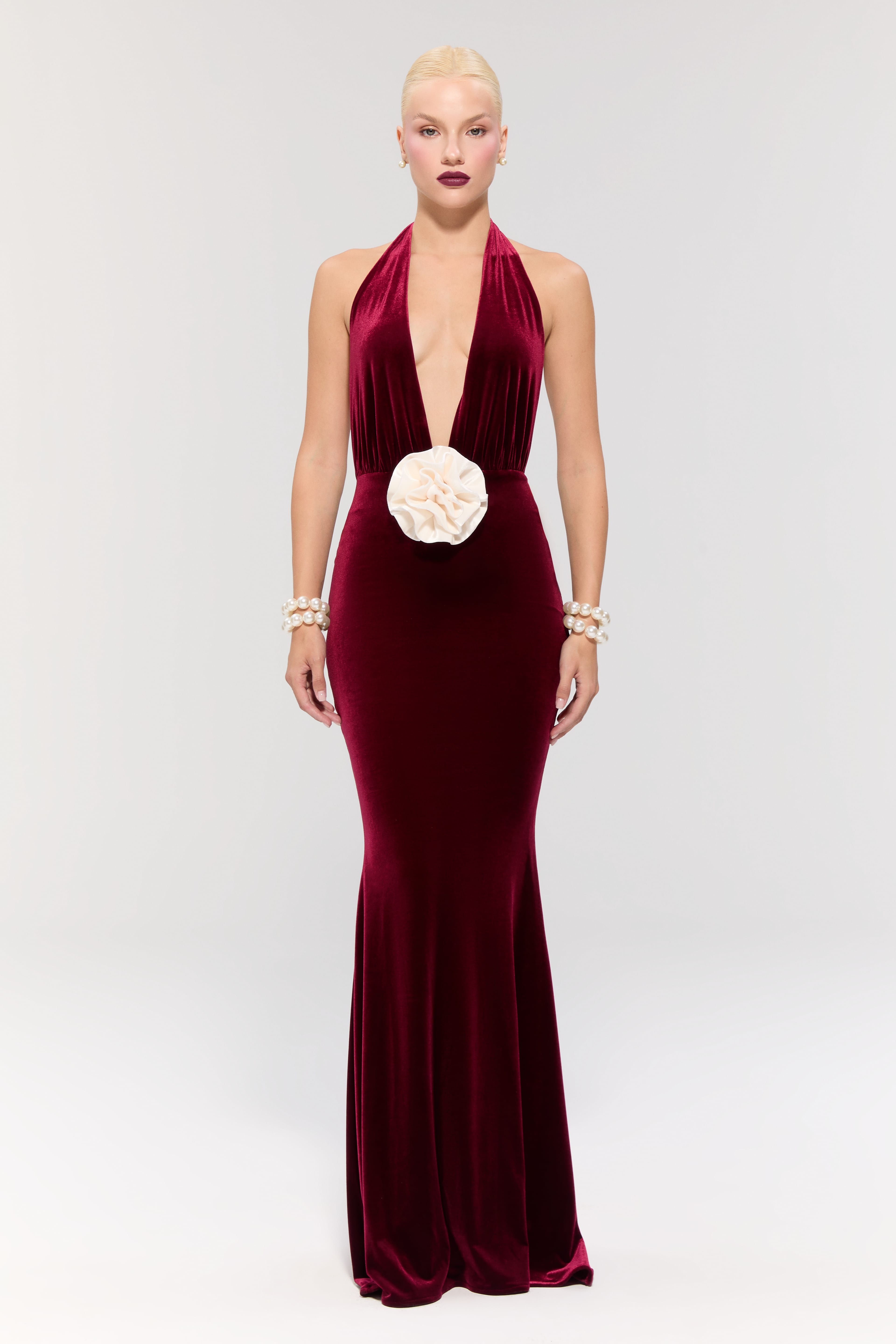 Alhambra Burgundy Gown