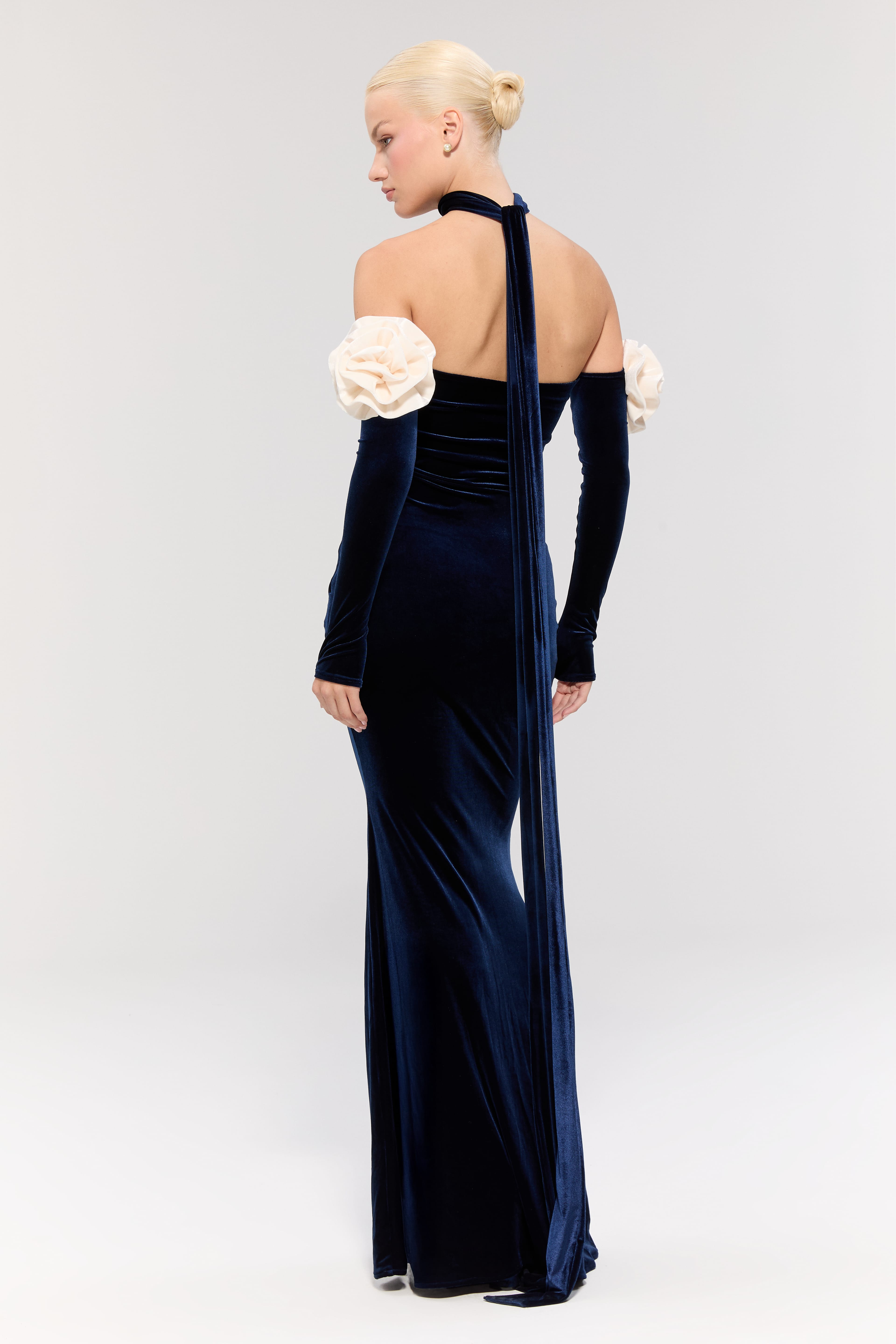 Versailles Rose Navy Gown