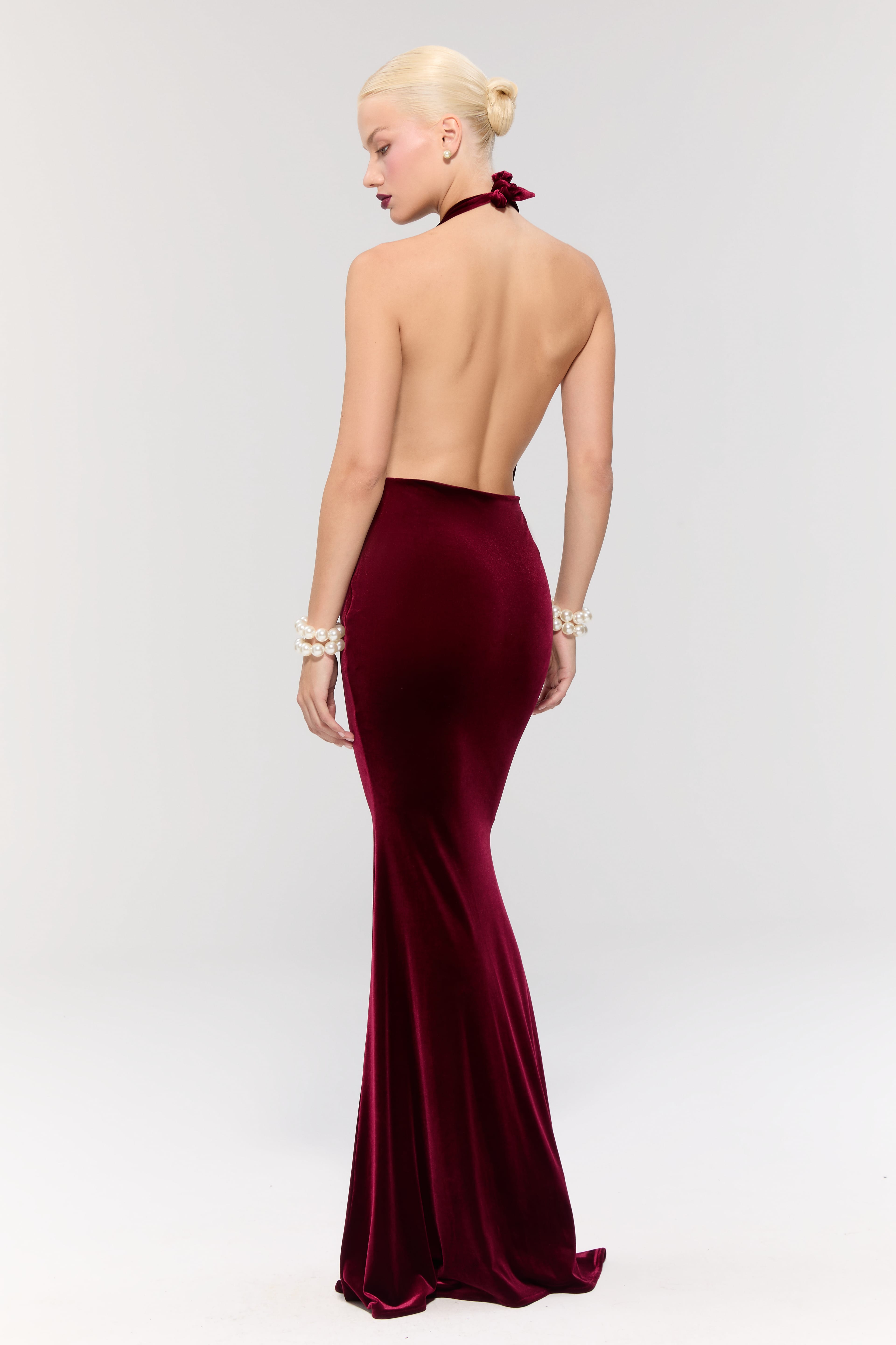 Alhambra Burgundy Gown