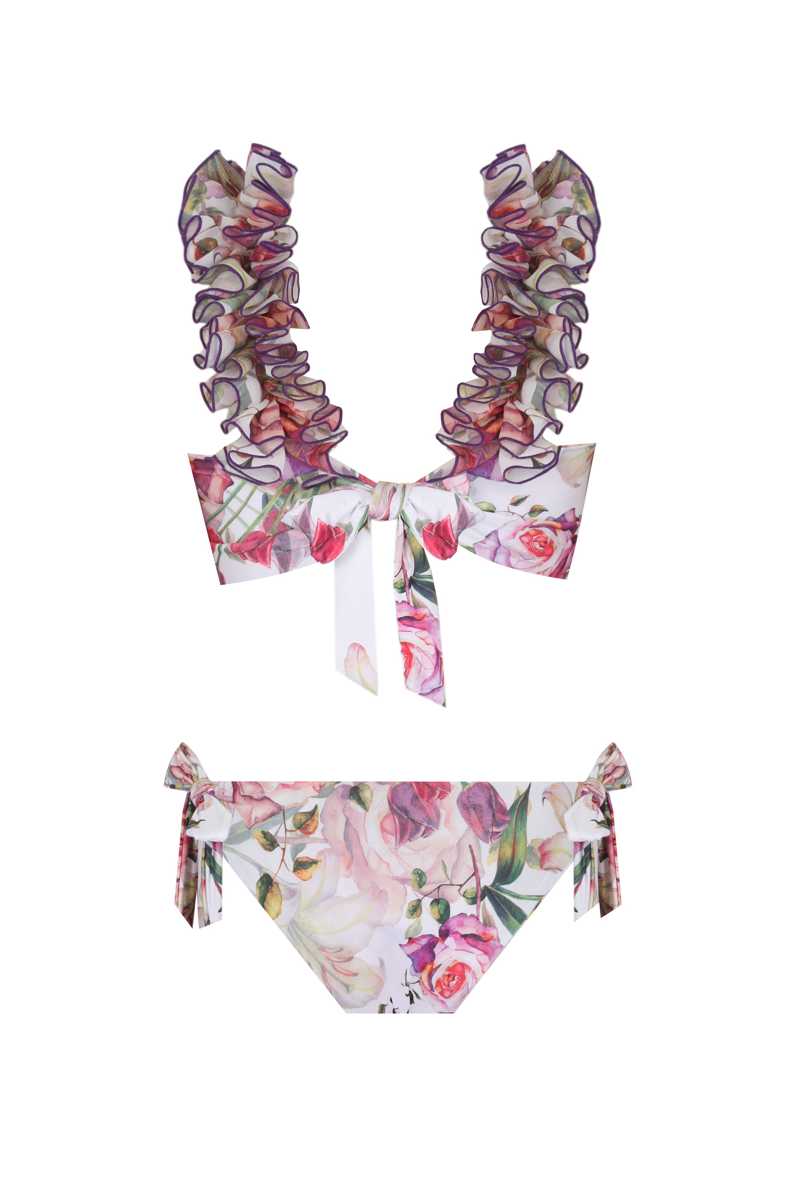 Lily Bianca Short Waist Bikini Set