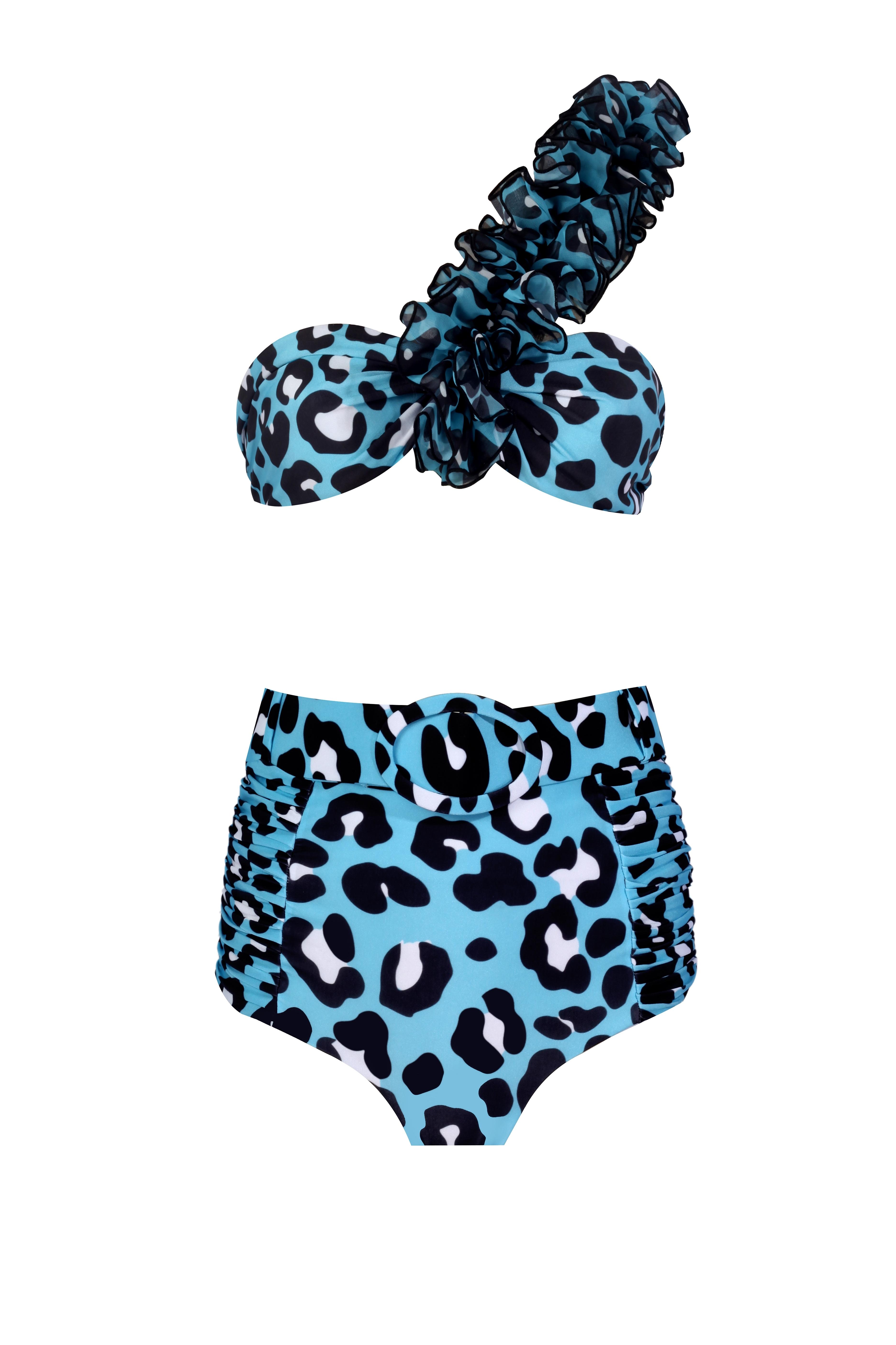 Lilou Blue Leo Bikini Set