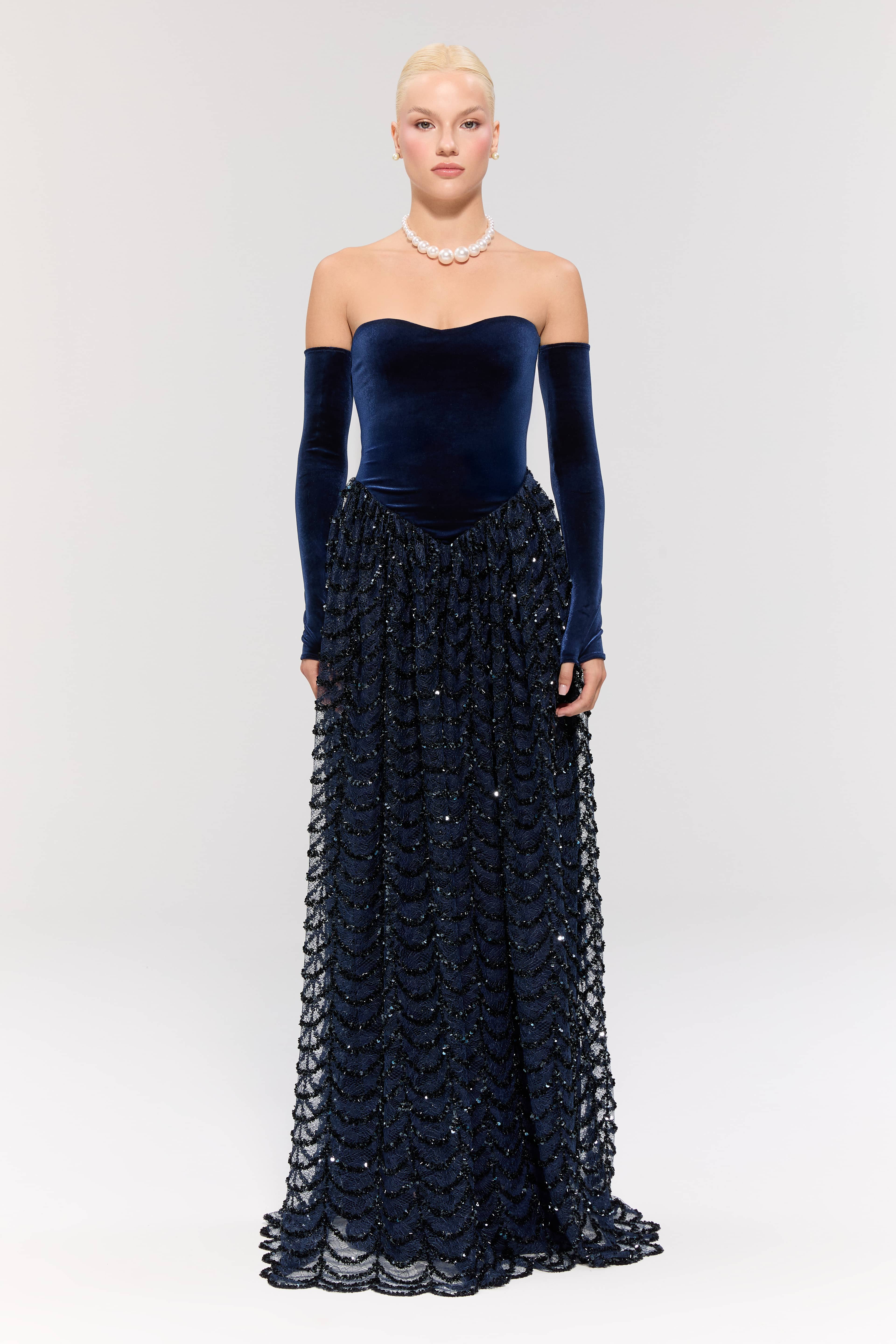 Throne of Velvet Gown