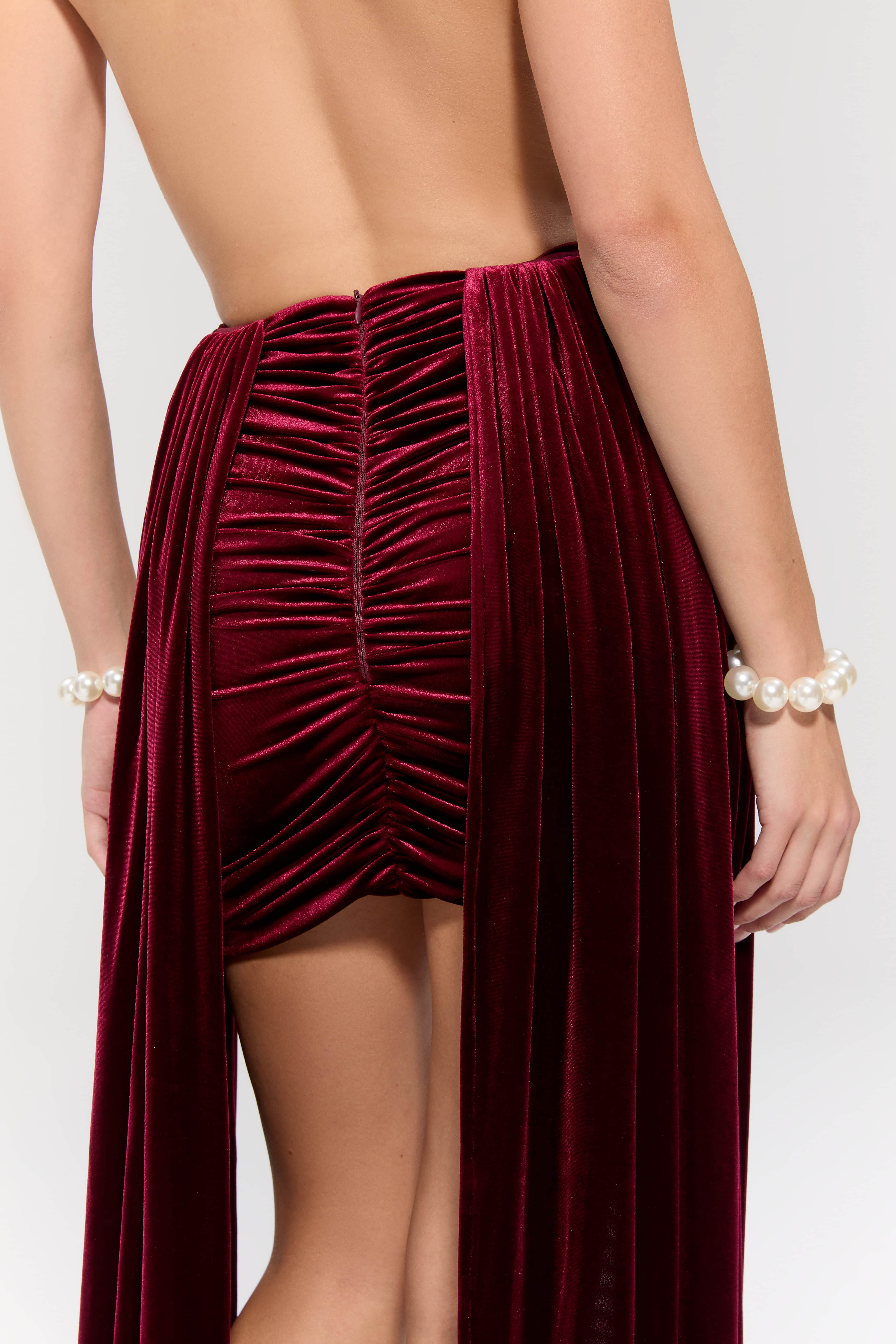 The Heiress Burgundy Dress
