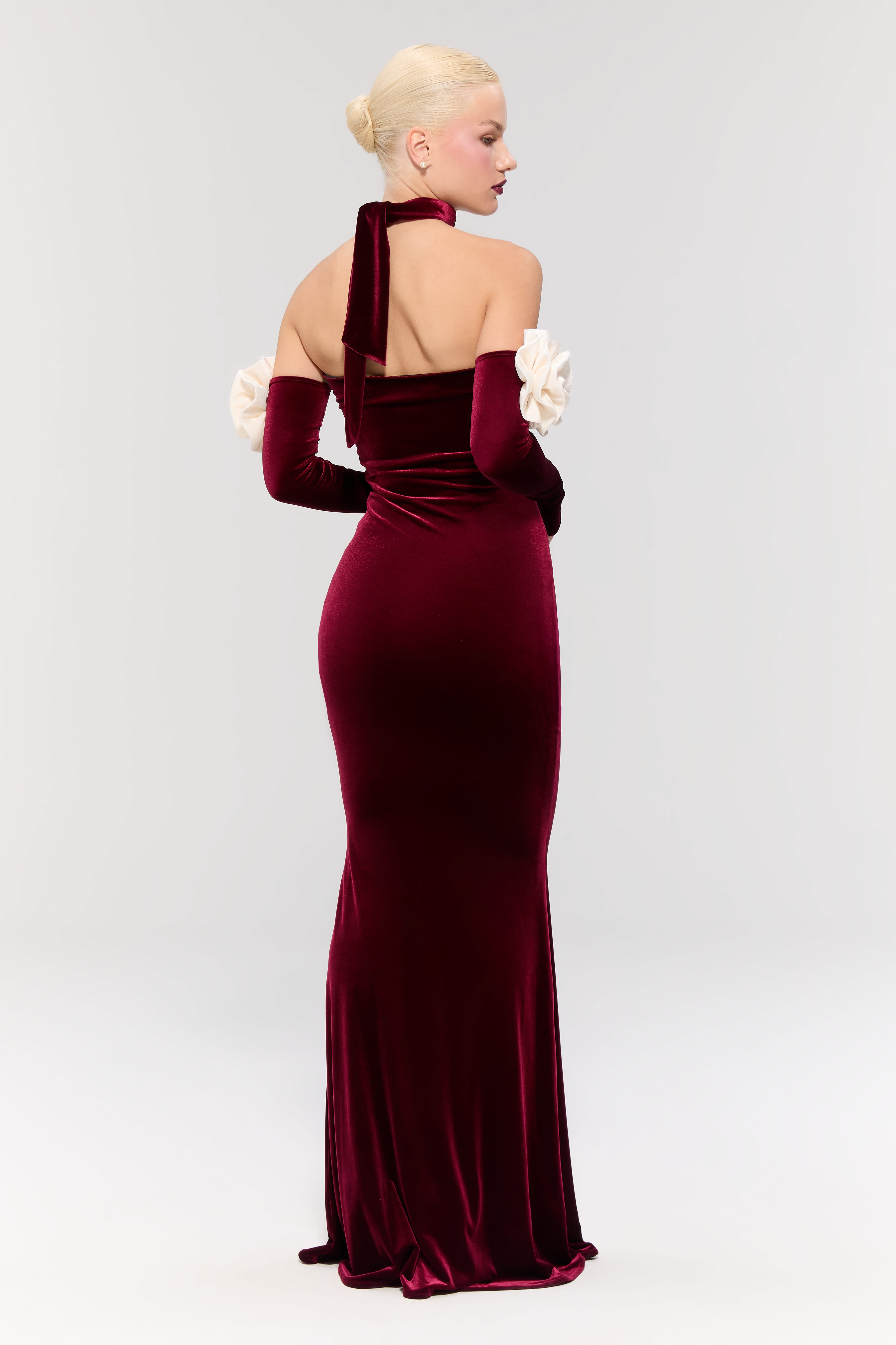 Versailles Rose Burgundy Gown