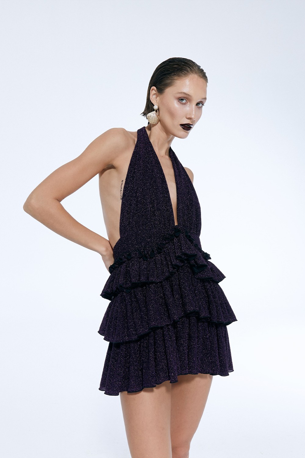 Bellano Sparkle Purple Dress