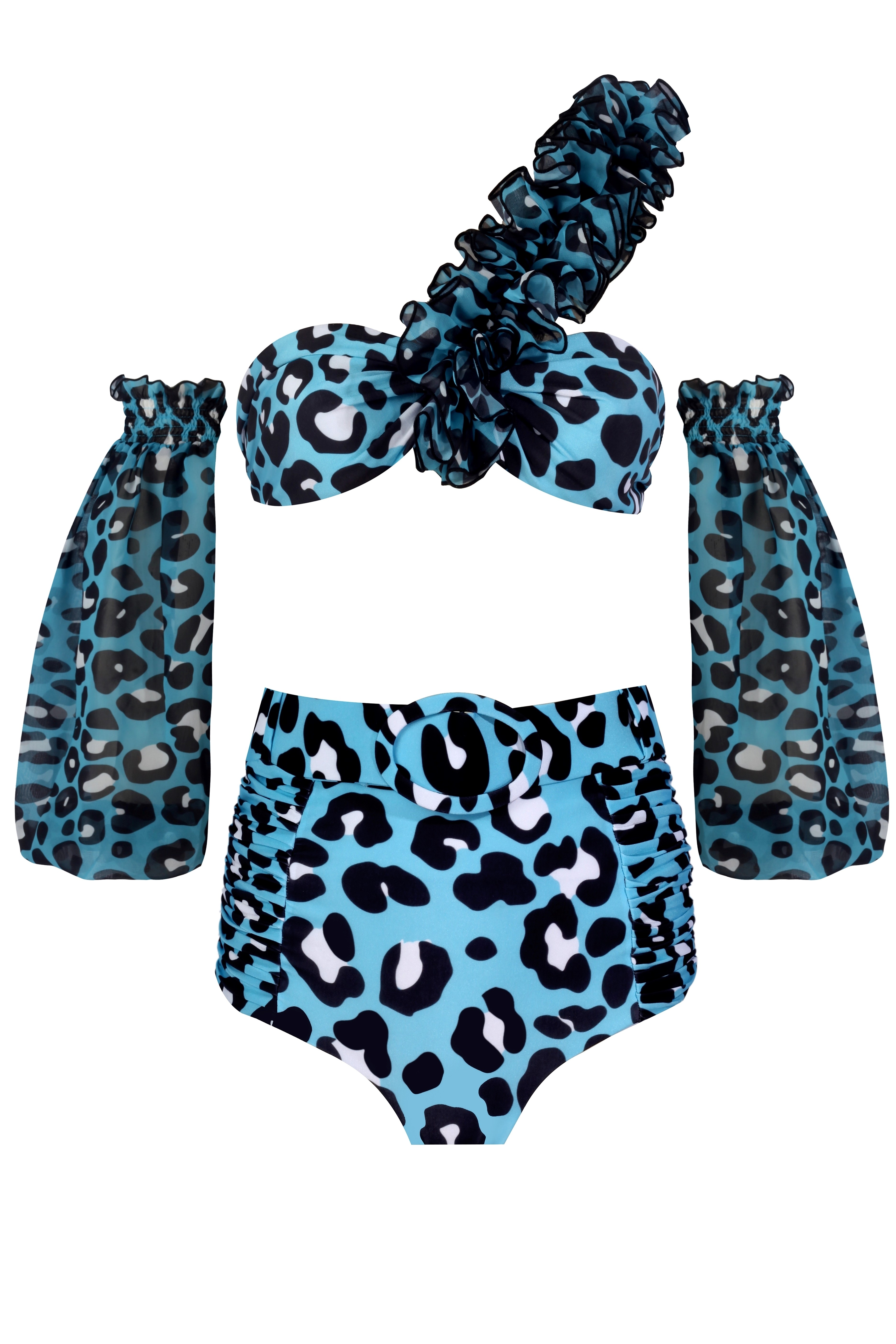 Lilou Blue Leo Bikini Set