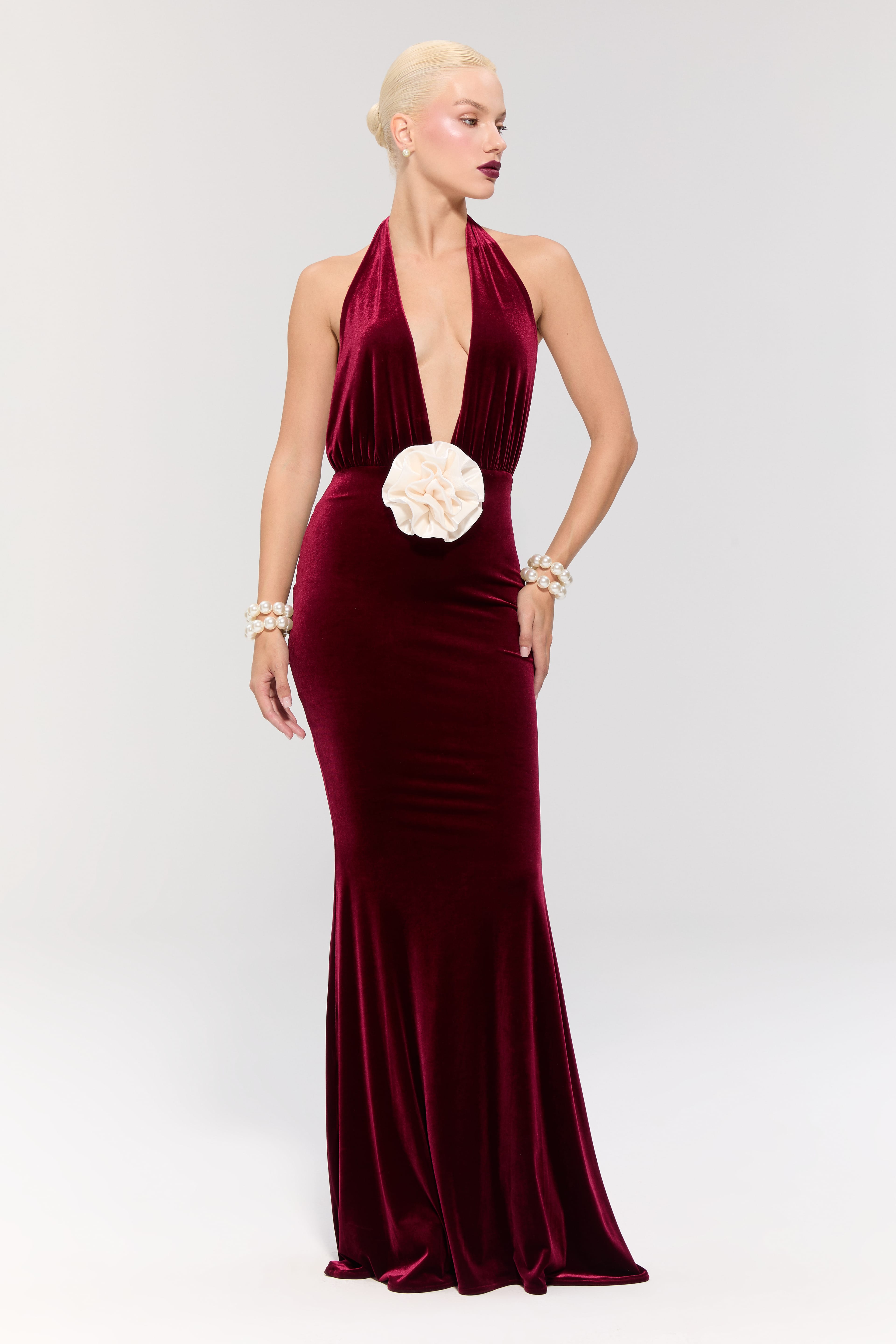 Alhambra Burgundy Gown