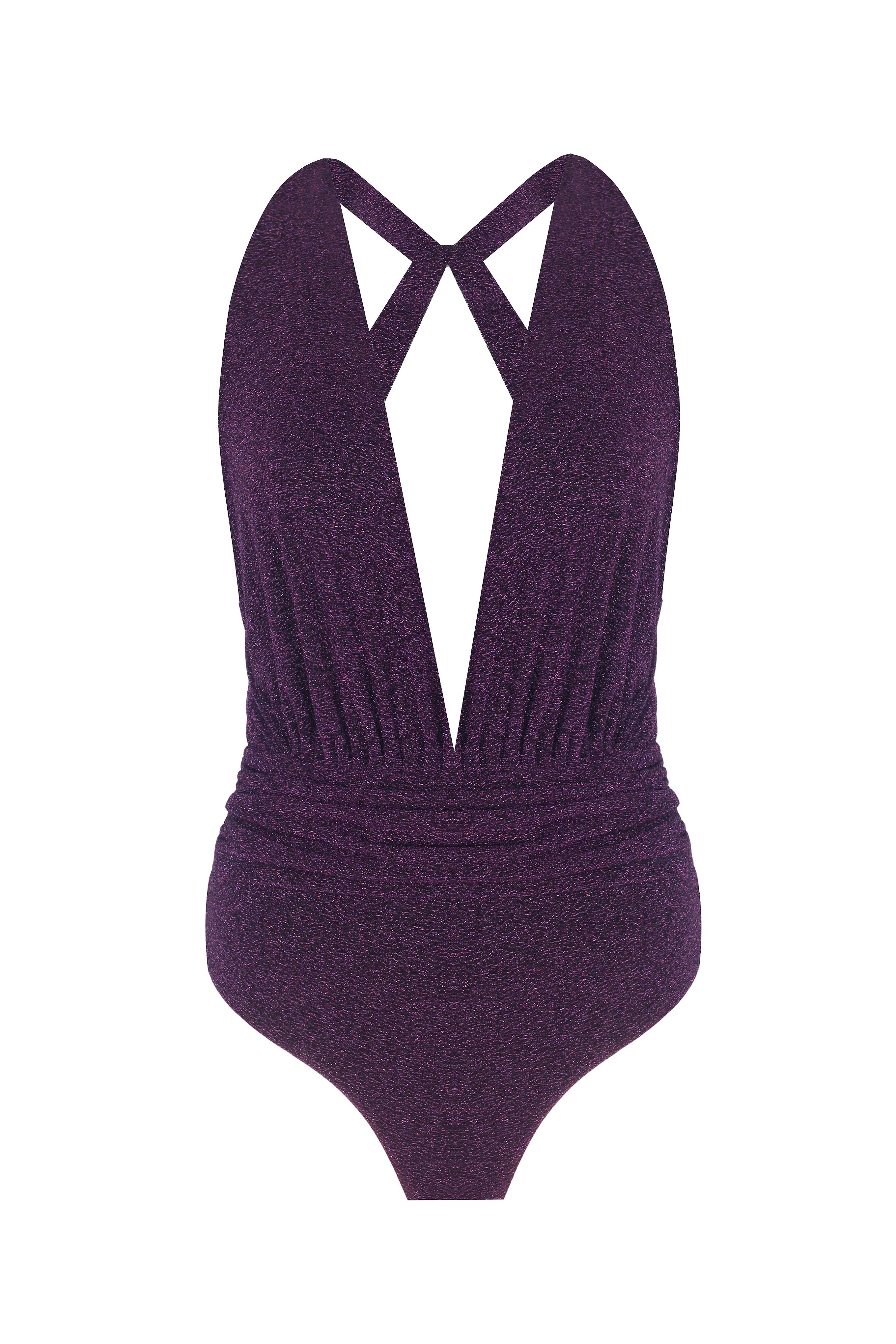 Susi Sparkle Purple Swimsuit