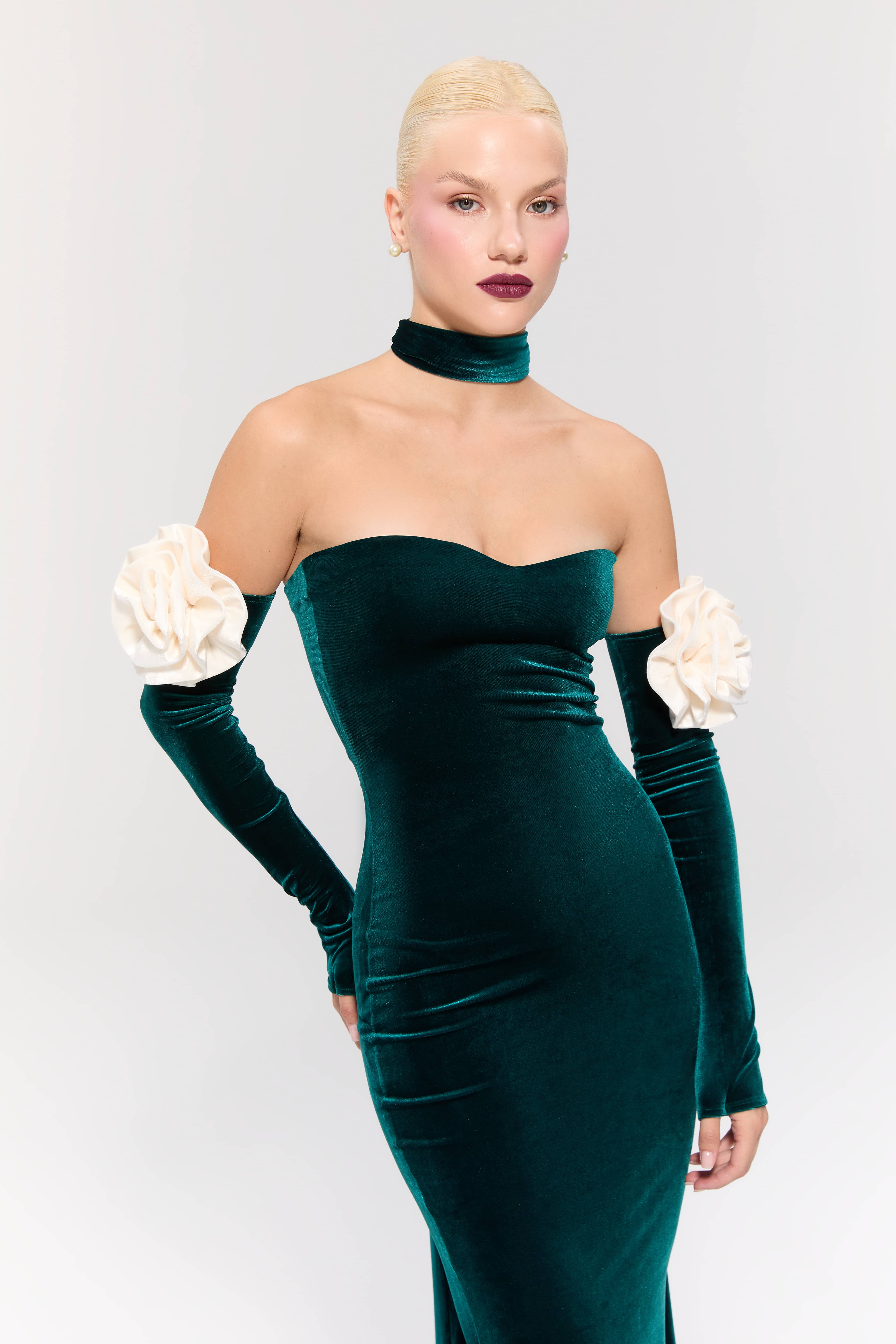 Versailles Rose Green Gown