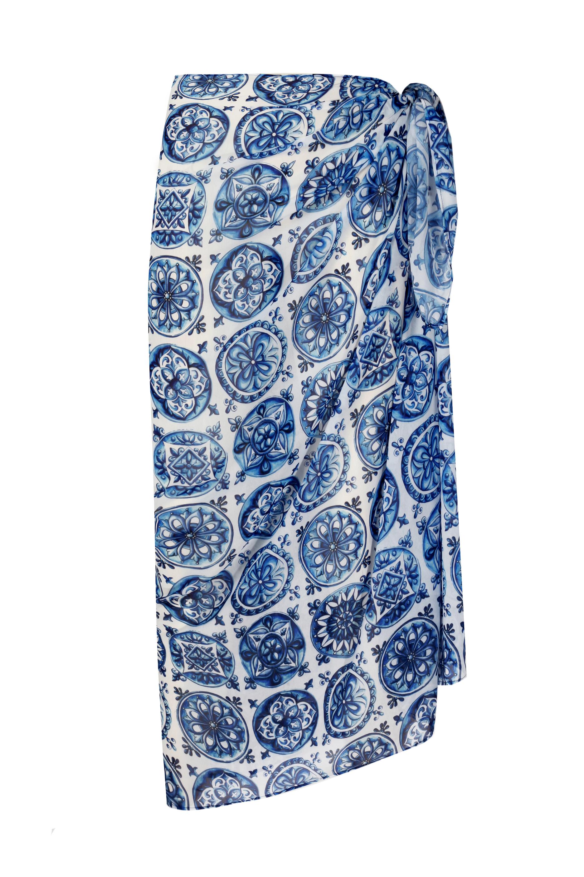 Dianella Bleu Blanc Pareo - ONE SIZE