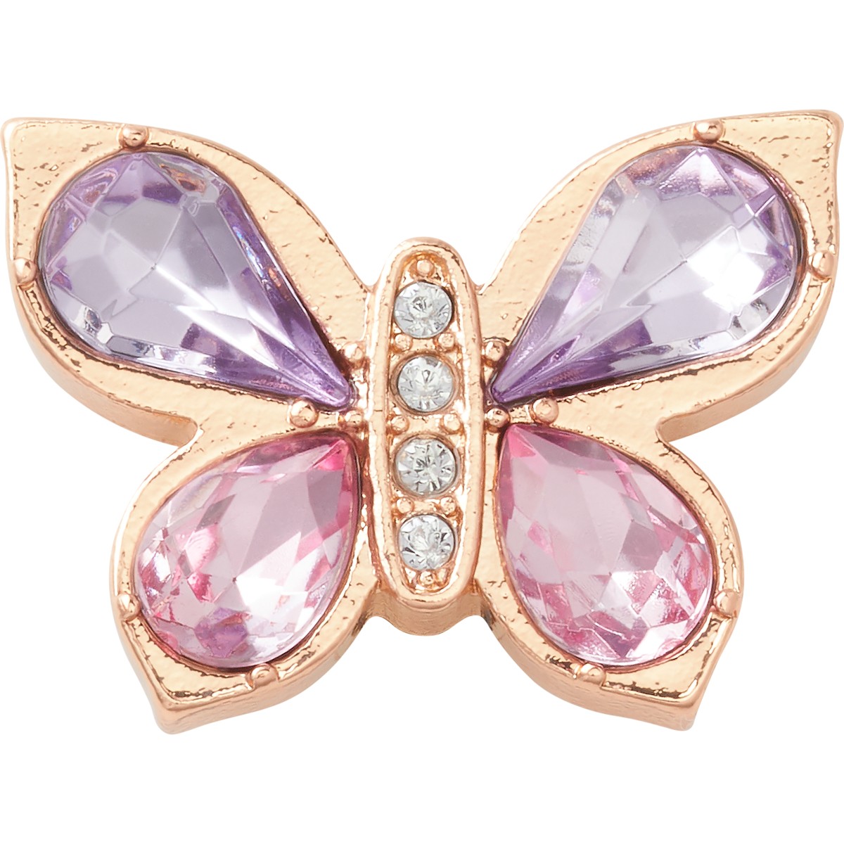 Crocs Gold Butterfly with Gem Unisex Renkli Rozet