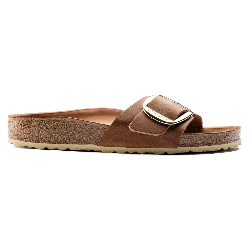 Birkenstock Madrıd Bıg Buckle Leoı Kadın Konyak Terlik 1006525