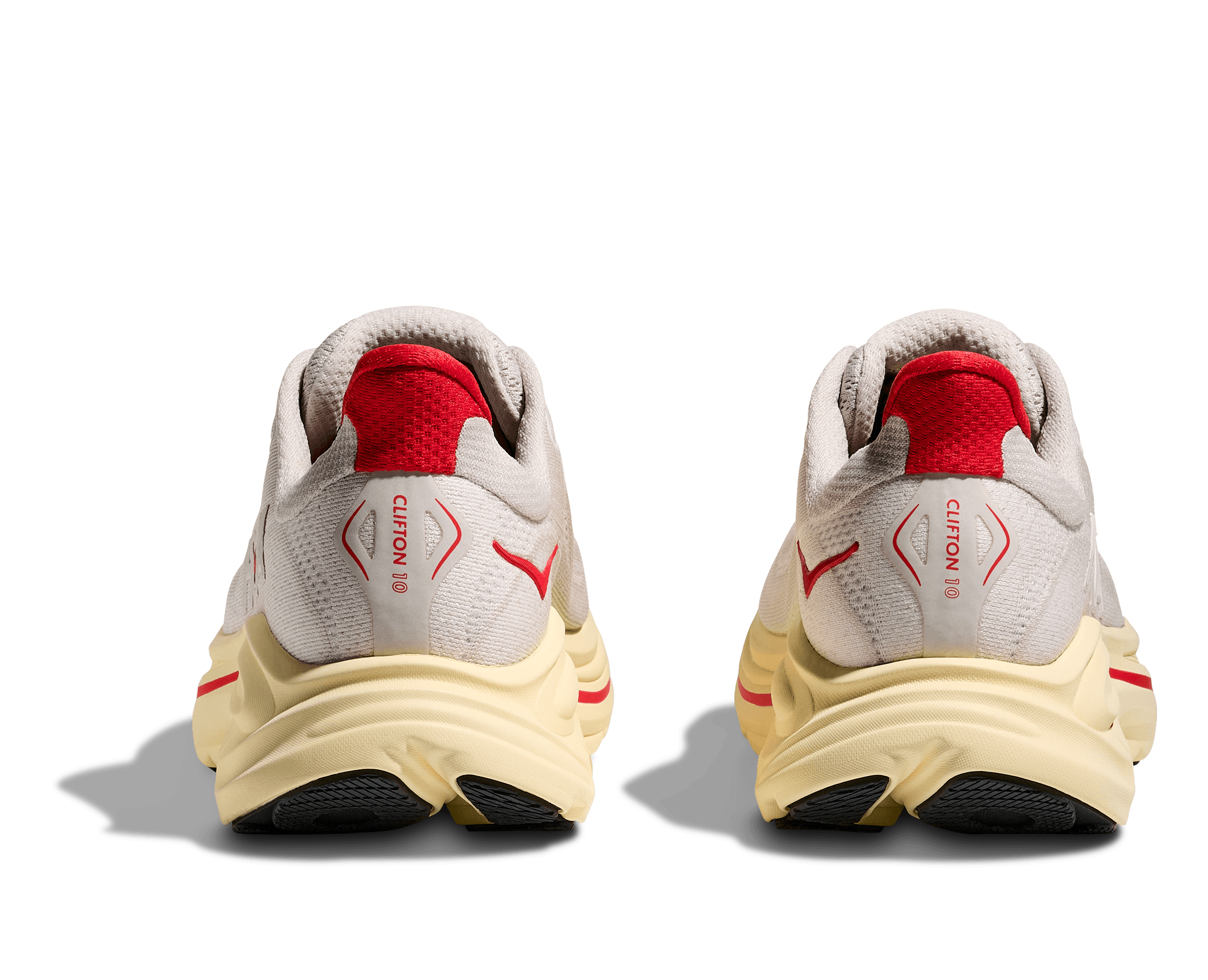 Hoka Clifton 10 Kadın Krem Kırmızı Koşu Ayakkabısı 1162031-SCCC