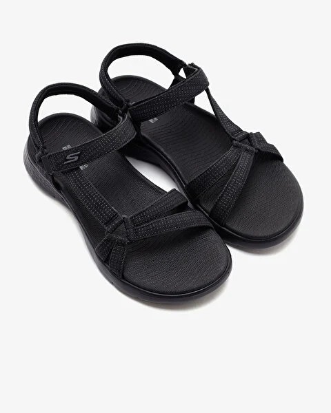 Skechers Go Walk Flex Sandal Sublıme Kadın Siyah Sandalet 141451 BBK
