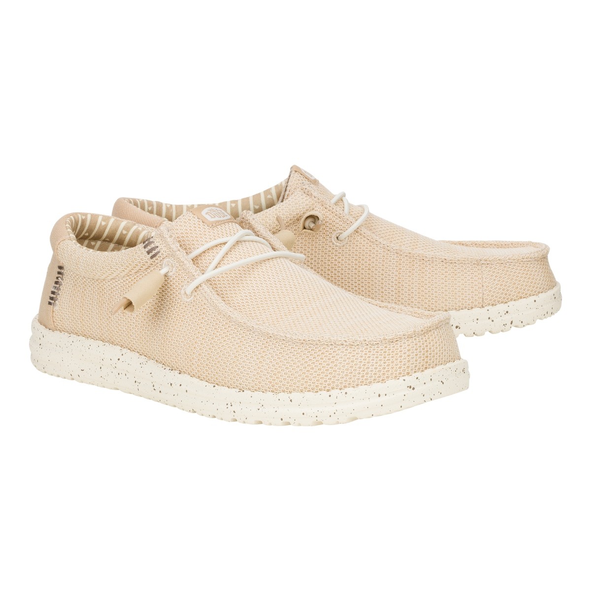 Hey Dude Wally Stretch Sox Irish Cream Egret HD.41898 0LZ