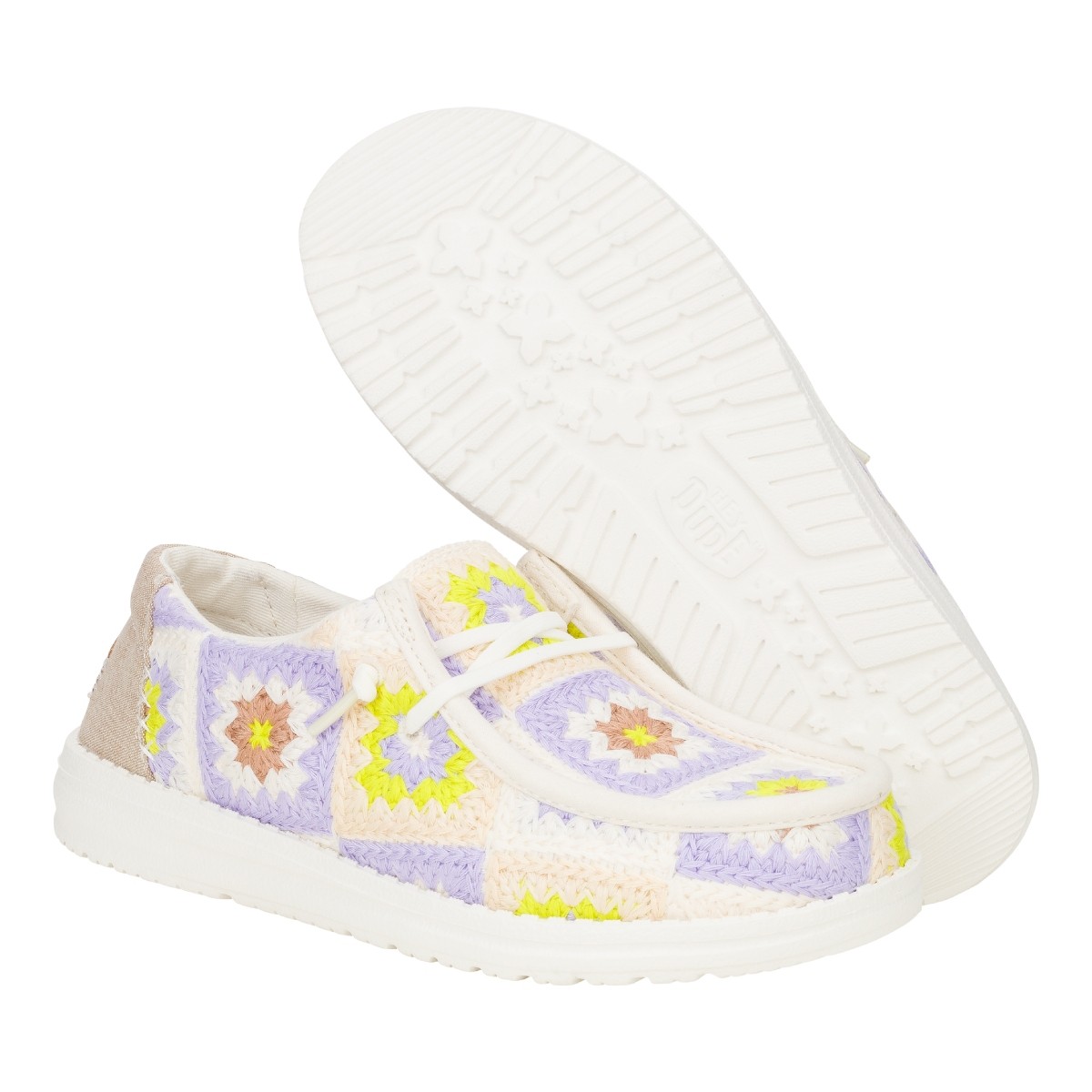 Hey Dude Wendy Cottage Crochet Egret Lavender Multi HD.43109 0NK