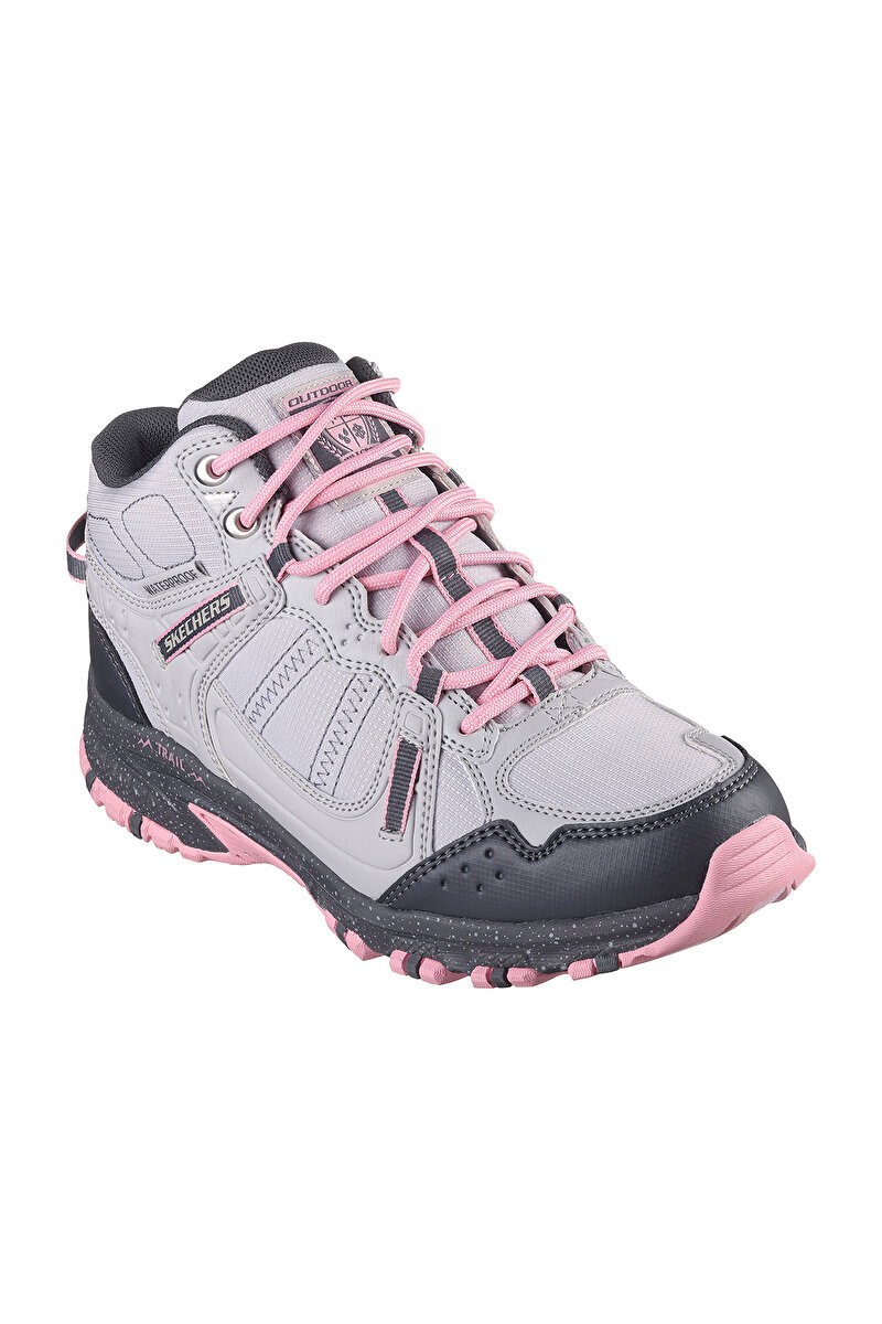 Skechers Hillcrest-Kadın Outdoor Bot - Gri-Pembe