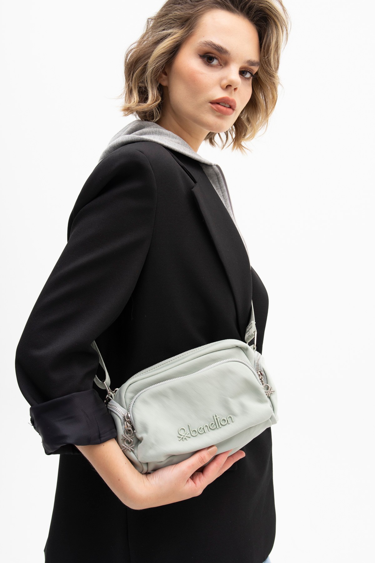 Unıted Colors Of Benetton Kadın Çapraz Çanta BNT_1201 - Su Yeşili