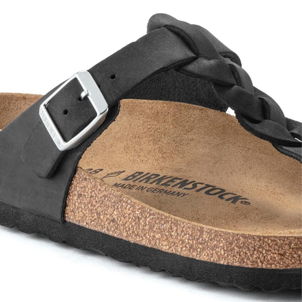 Birkenstock Gızeh Leoı Braıded Kadın Siyah Parmak Arası Terlik 1021349
