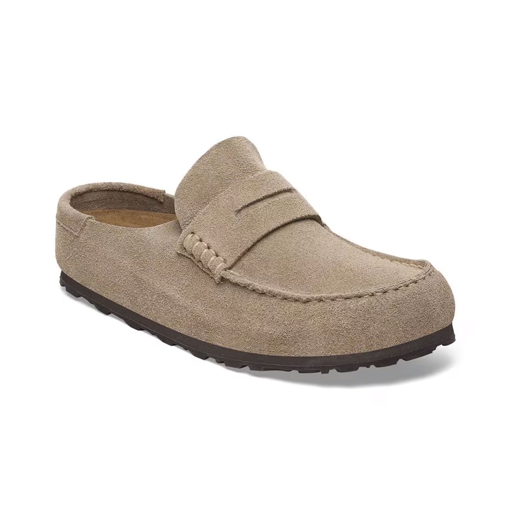 Birkenstock Naples Vl Wrapped Bej Süet Kapalı Terlik Ünisex 1029710