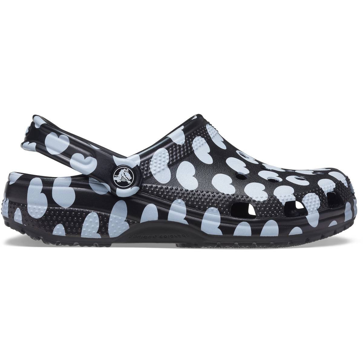 Crocs Classic Heart Print Clog