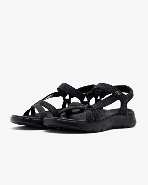 Skechers Go Walk Flex Sandal Sublıme Kadın Siyah Sandalet 141451 BBK