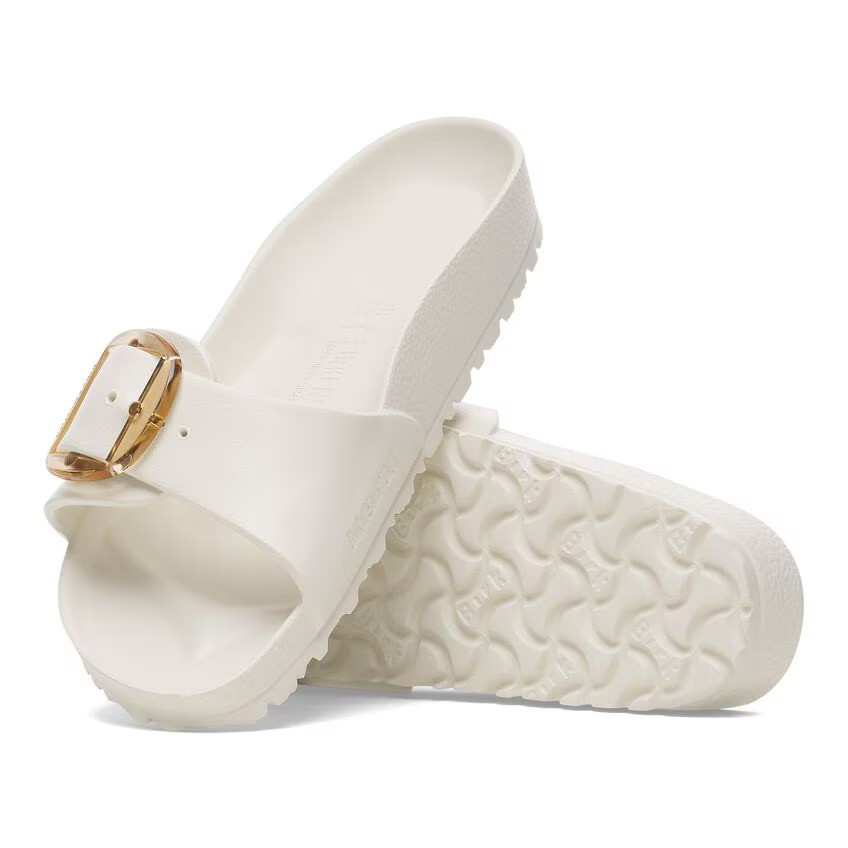 Birkenstock Madrıd Eva Bıg Buckle Kadın Krem Tek Bant Terlik 1029633