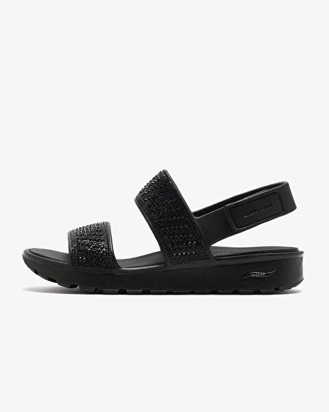Skechers Arch Fit Footsteps Kadın Siyah Spor Sandalet 111531 BBK