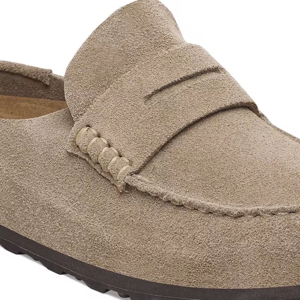 Birkenstock Naples Vl Wrapped Bej Süet Kapalı Terlik Ünisex 1029710