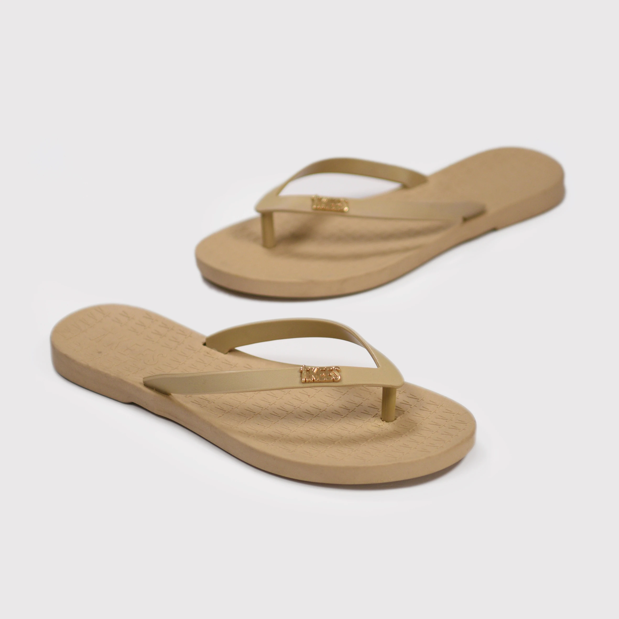 Tkees Kadın Krem Parmak Arası Plaj Terlik TK-P203