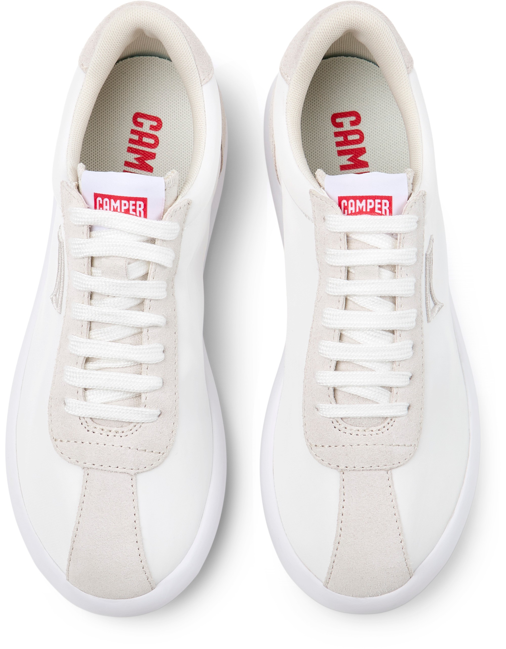 Camper Pelotas XLF Kadın Beyaz Süet Deri Tekstil Sneaker K201759-001