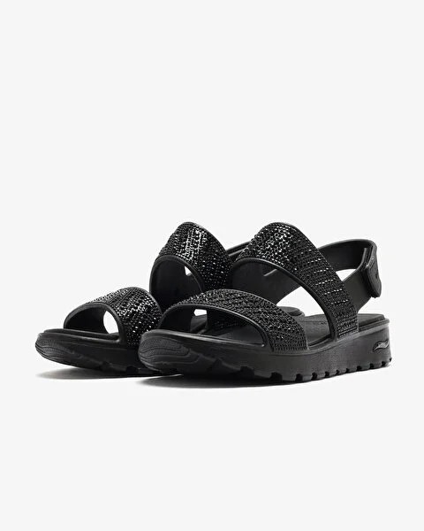 Skechers Arch Fit Footsteps Kadın Siyah Spor Sandalet 111531 BBK