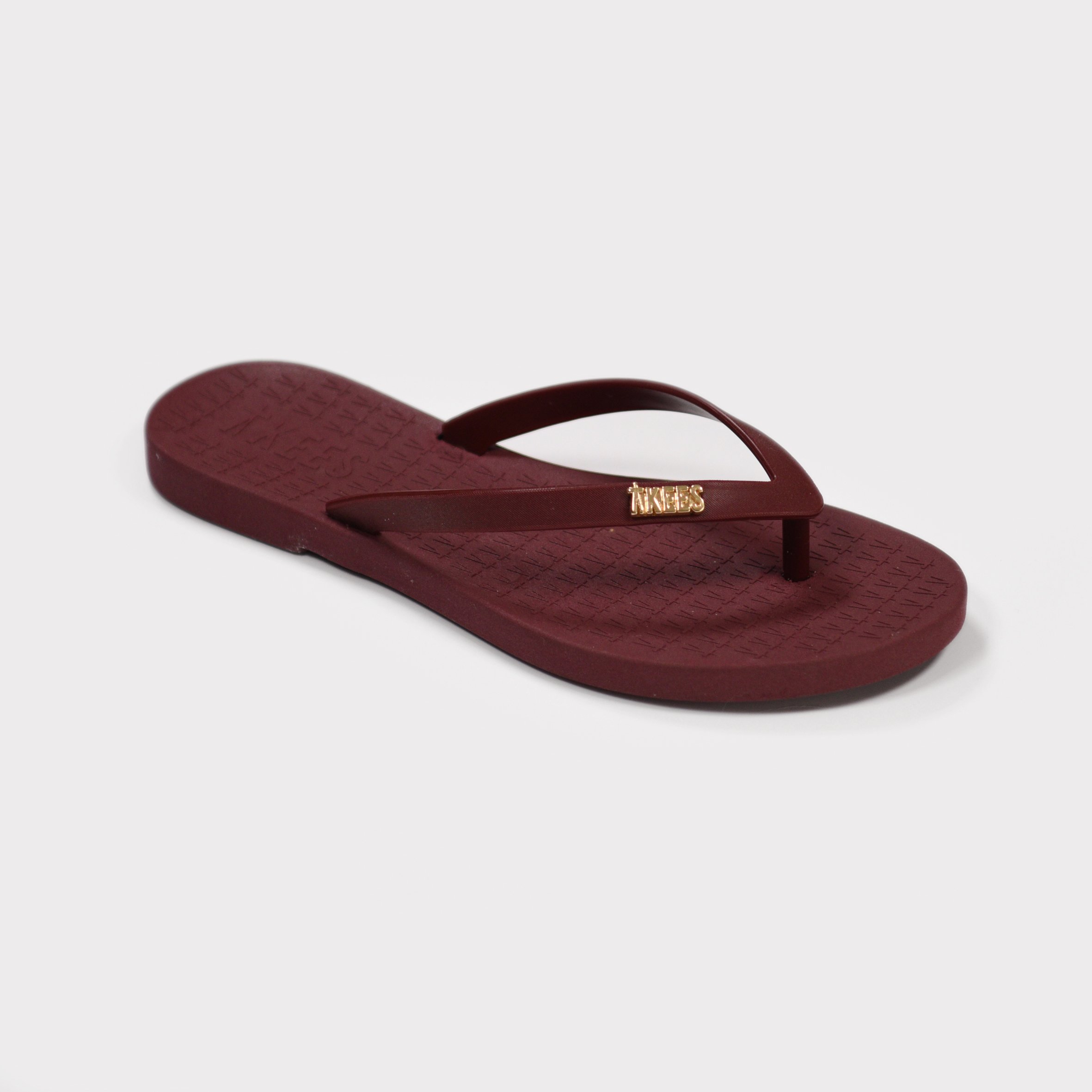Tkees Kadın Bordo Parmak Arası Plaj Terlik TK-P207