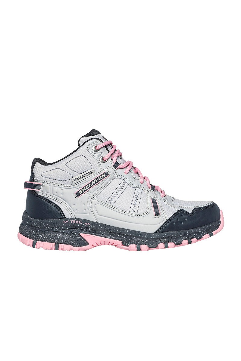 Skechers Hillcrest-Kadın Outdoor Bot - Gri-Pembe