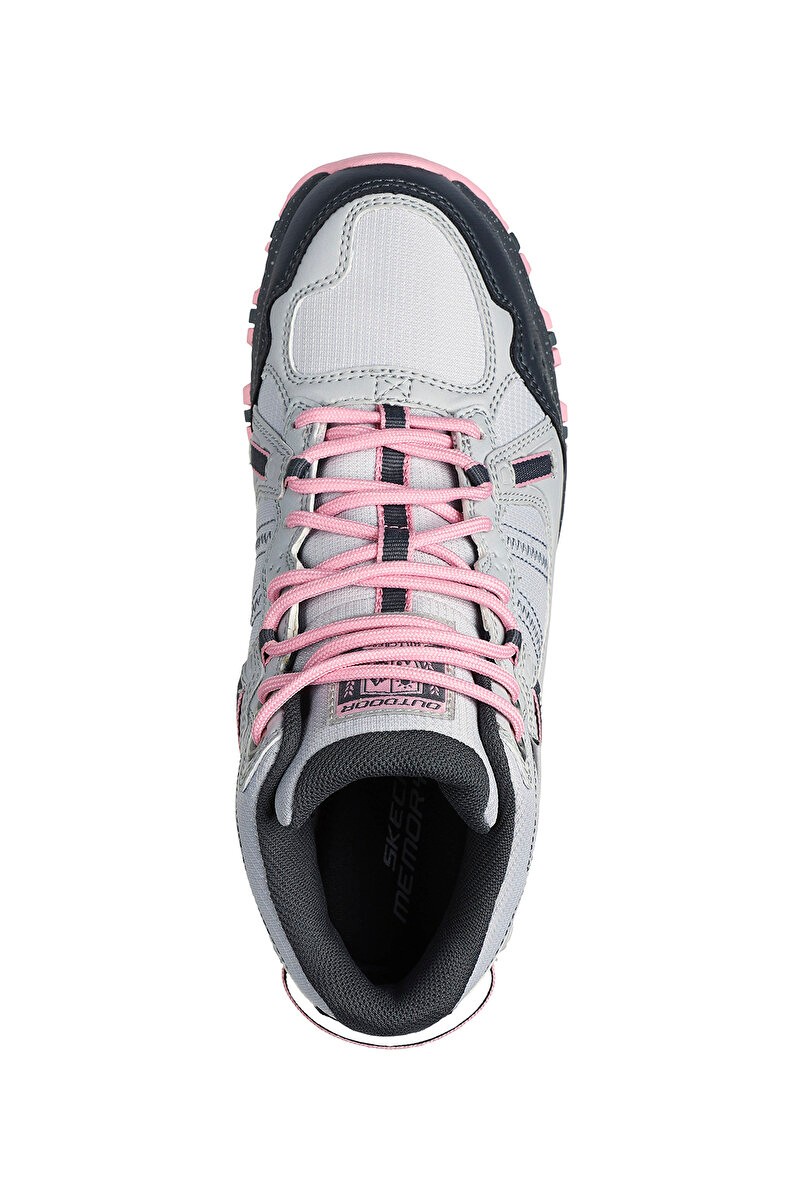 Skechers Hillcrest-Kadın Outdoor Bot - Gri-Pembe