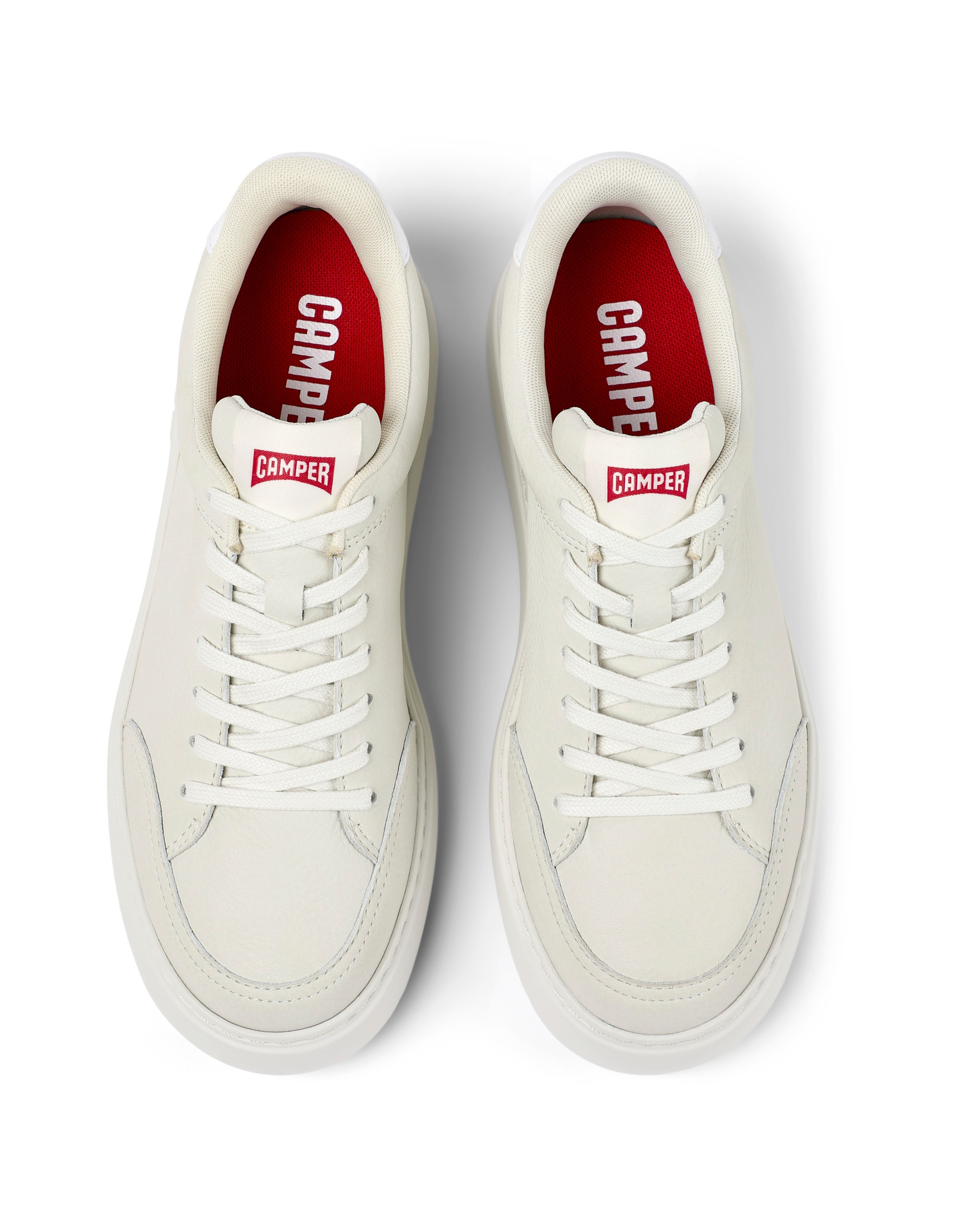 Camper Runner K21 Kadın Deri Bej Sneaker K201438-003