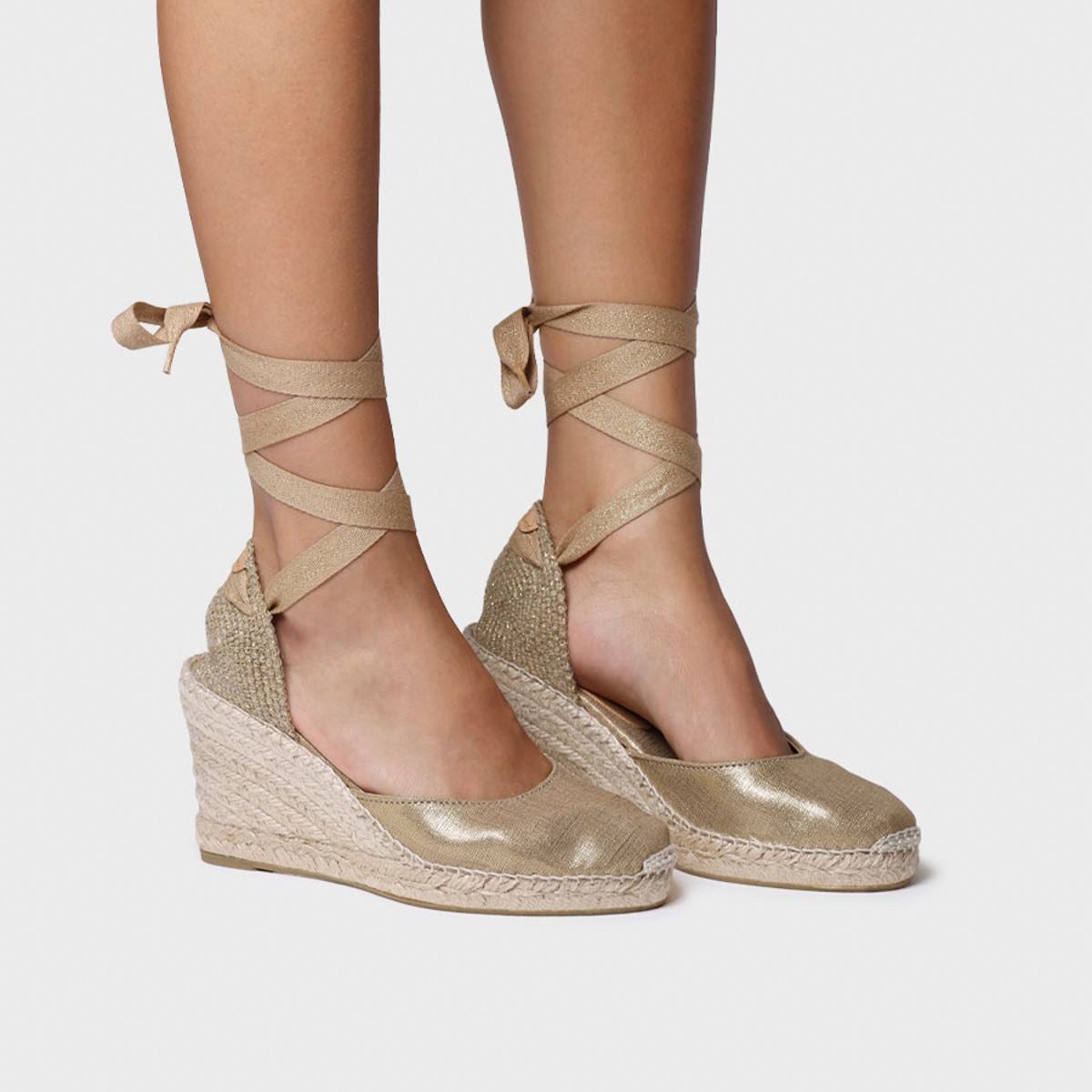 Toni Pons Florına Kadın Platin Dolgu Topuk Espadril 1TONW2025061