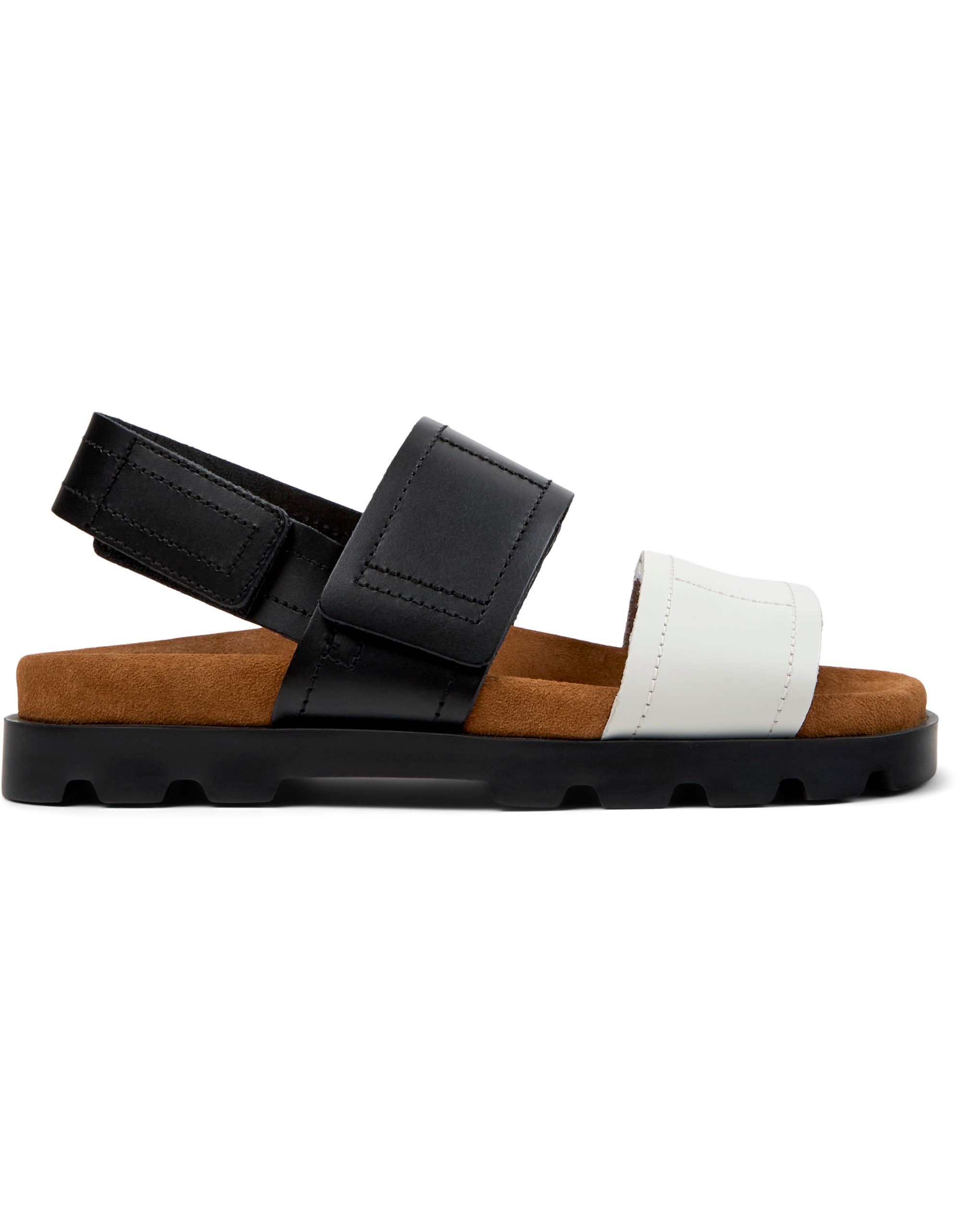 Camper Brutus Sandals Siyah Beyaz Kadın Sandalet K201323-018