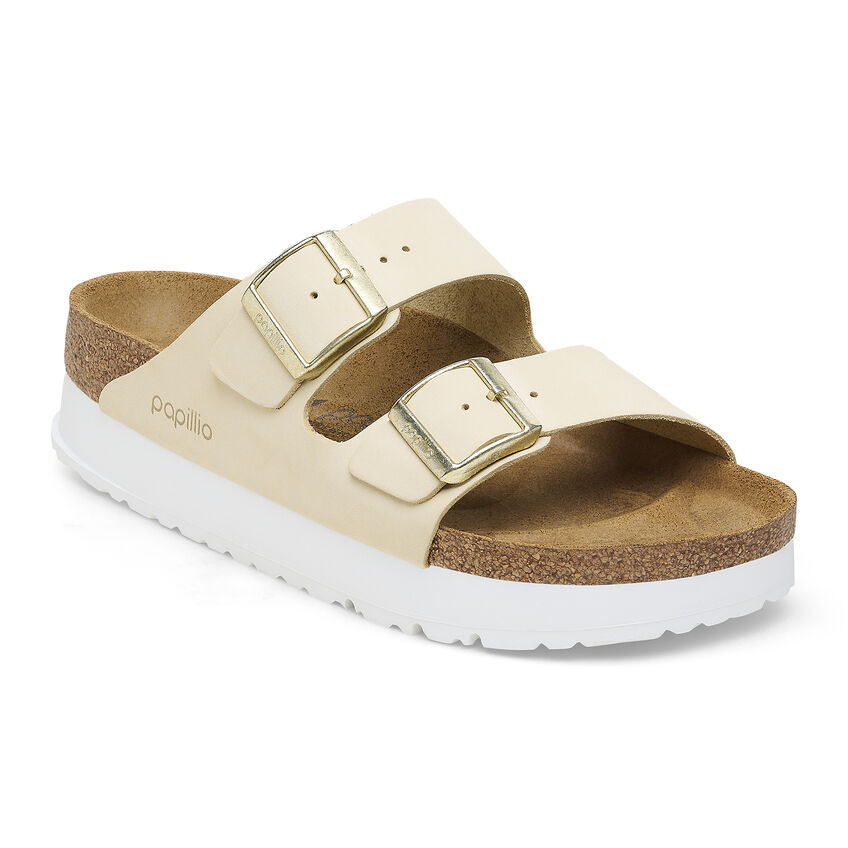 Birkenstock Arızona Platform Flex Nu Kadın Bej Terlik 1026924